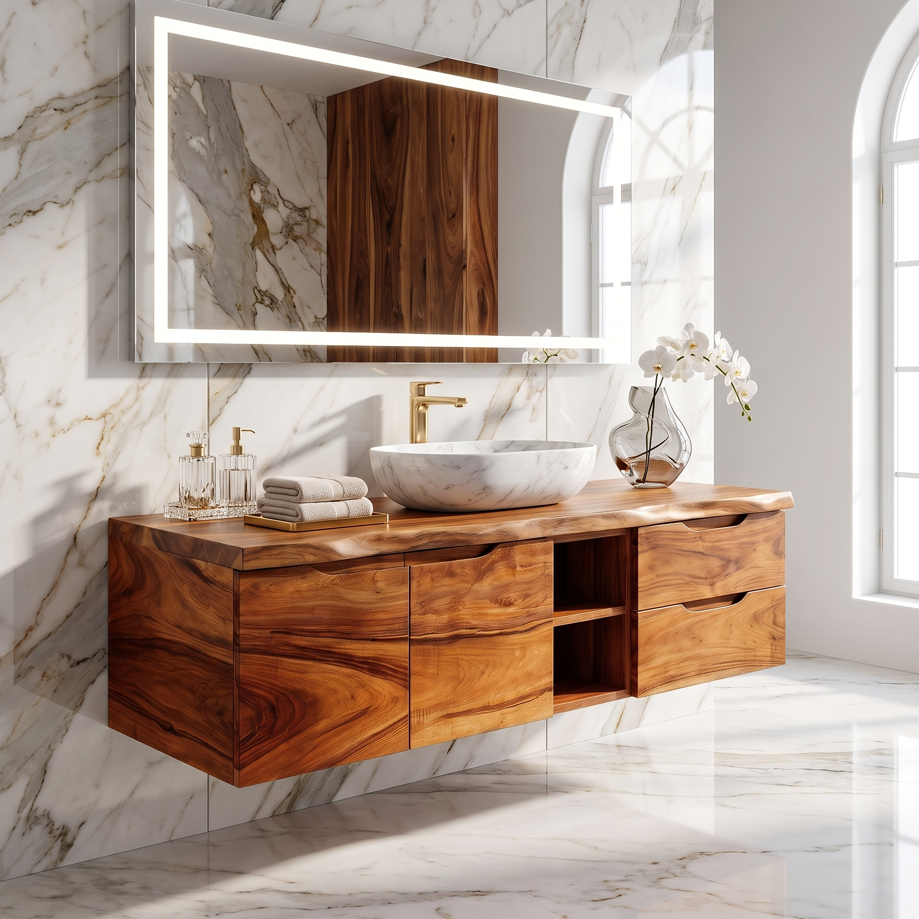 Organic Modern Washstand Contemporary Bathroom Interior SILDTTRBRV200