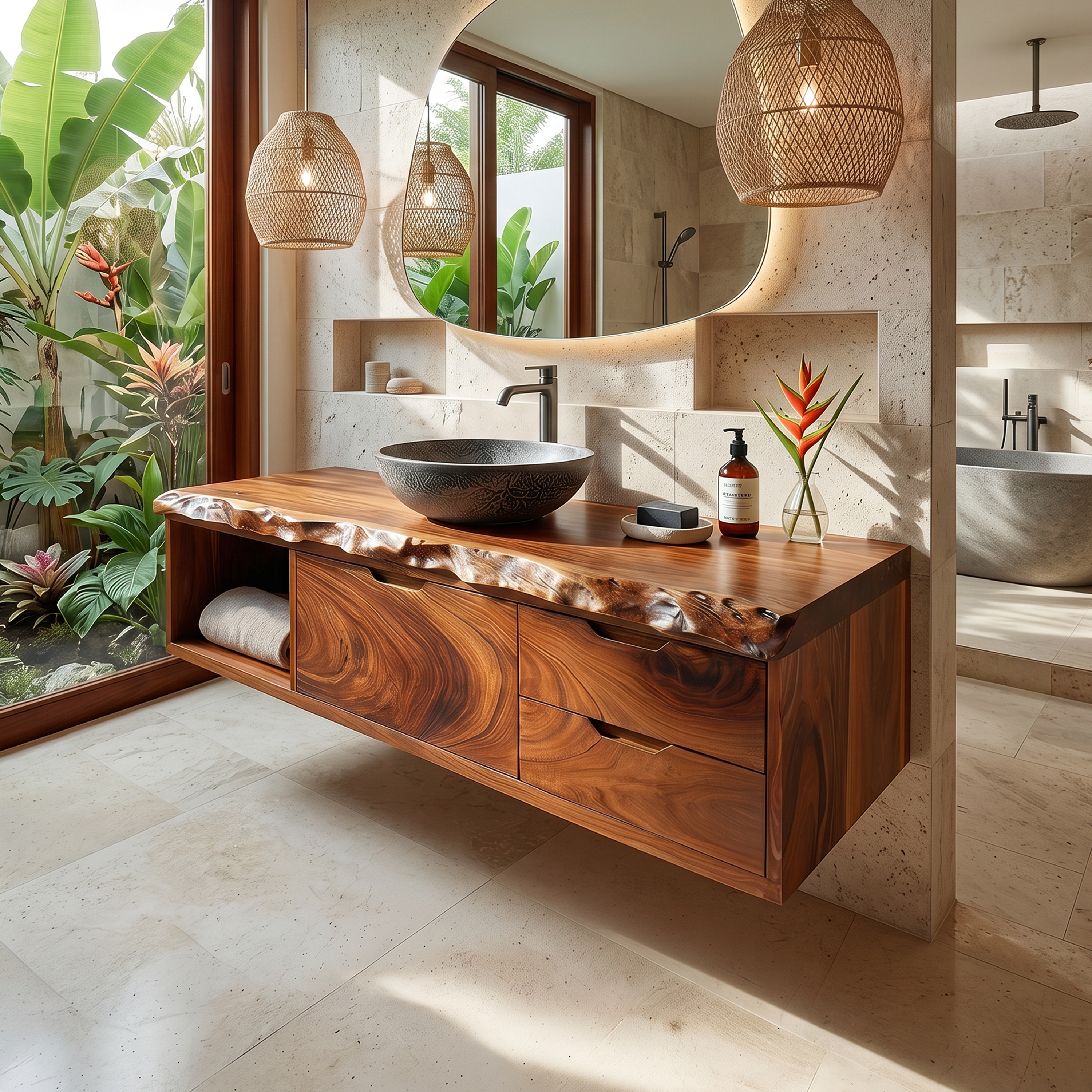 Luxury Floating Bathroom Vanity Primary Bathroom SILDTTRBRV188