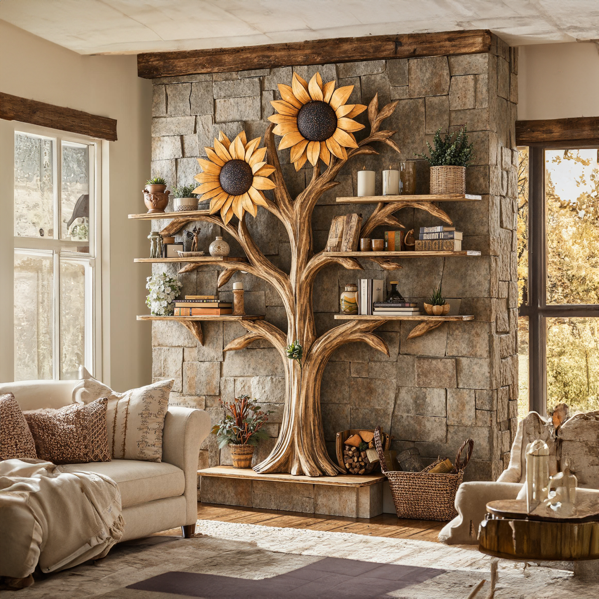 Tree Bookshelf Floating Bookshelf Branch Bookcase SINLTB115
