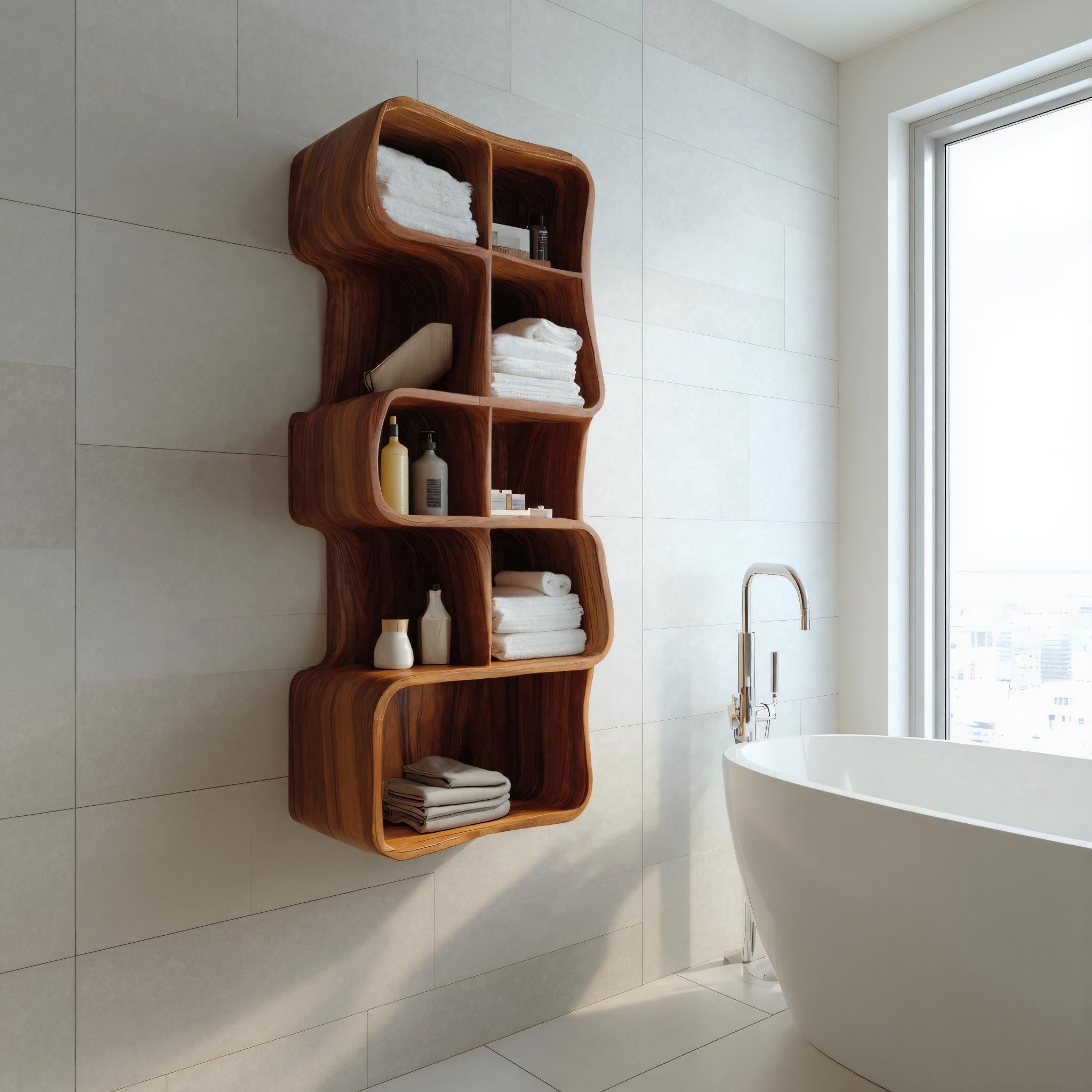 Minimal Wall Bathroom Shelf For Bathroom Interior RTTHHNBAS008
