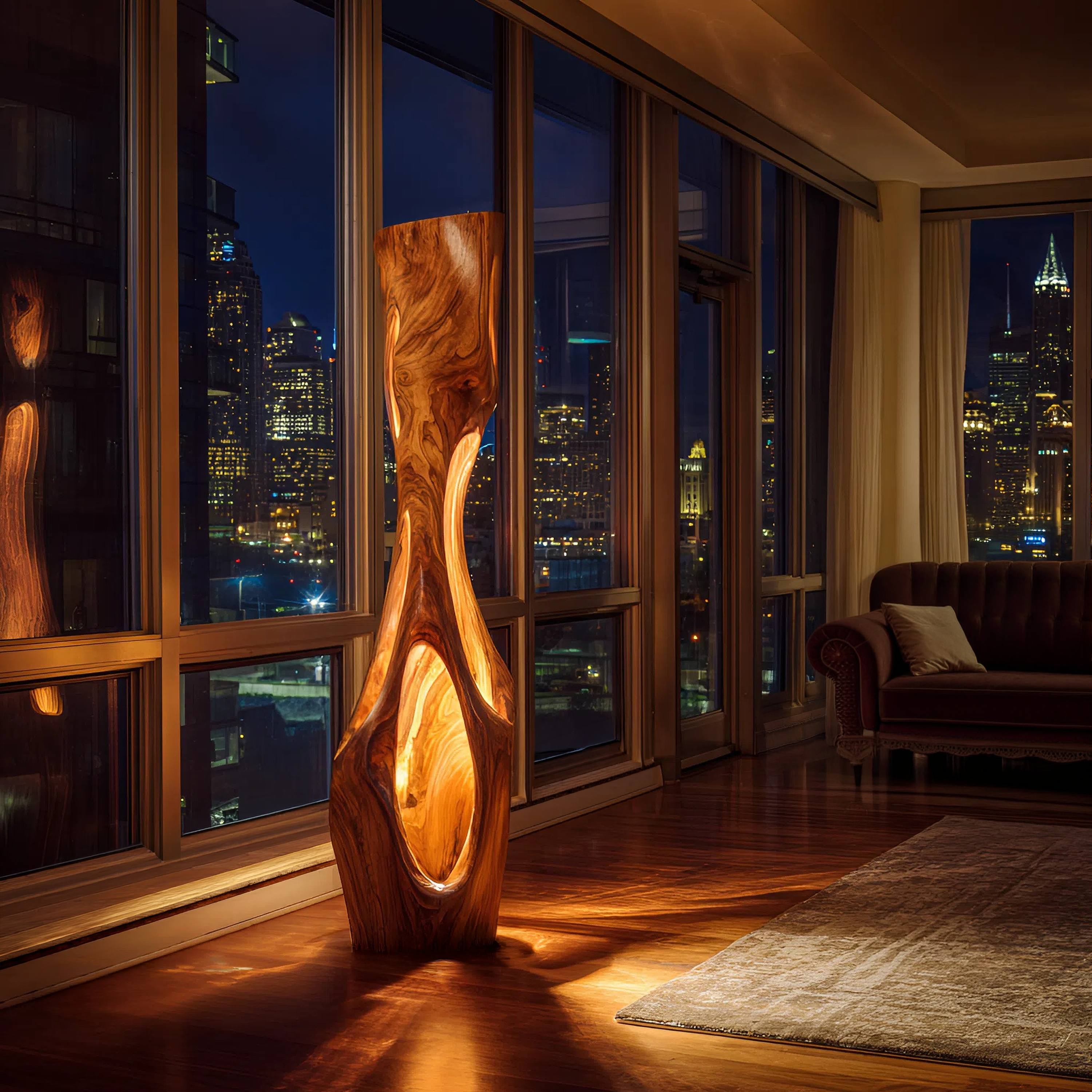 Modern Sculptural Table Lamp Living Room Bedroom Kitchen Corner SILDTTRLAM001