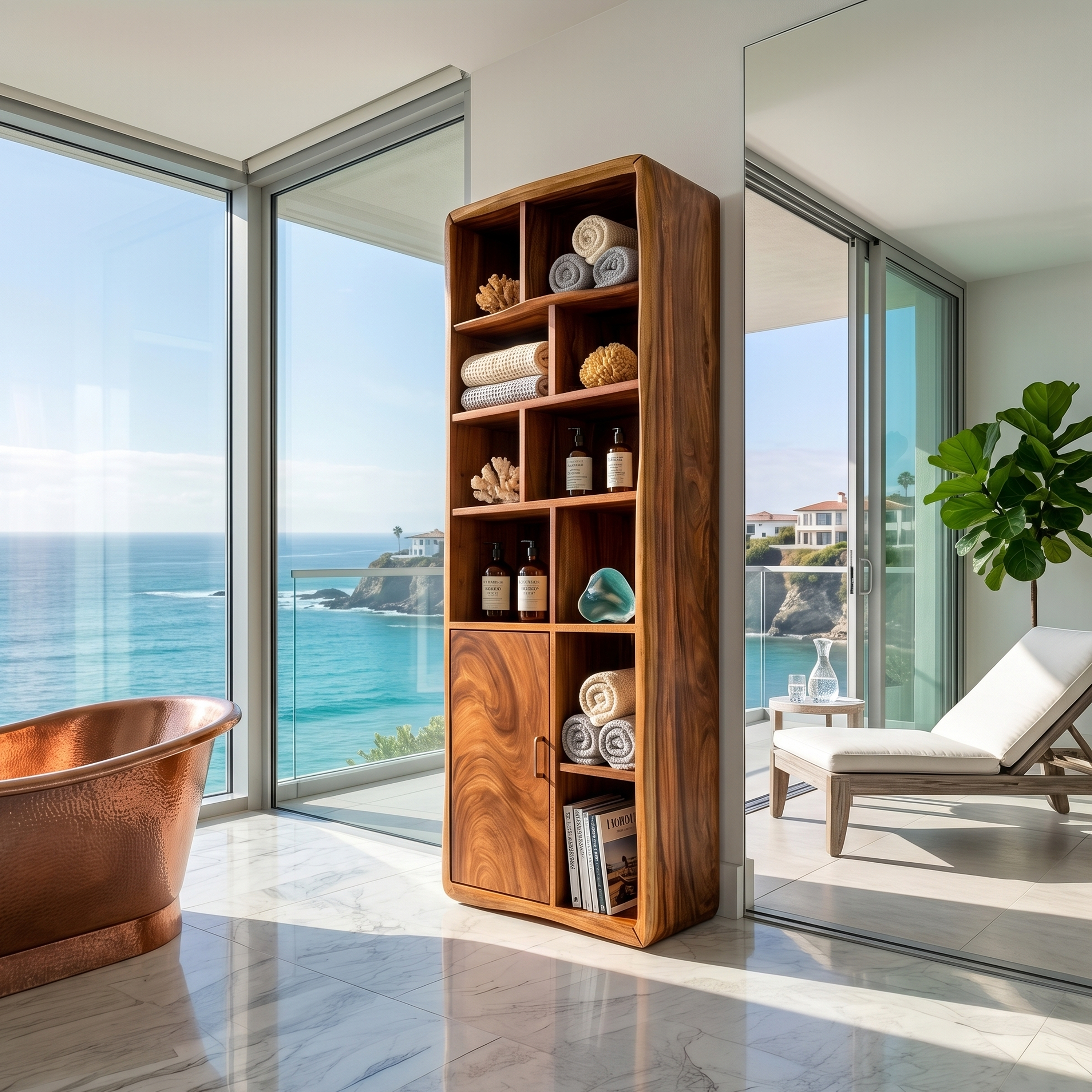 Minimalist Display Storage Cabinet Coastal Residence SILDTTRBRC019