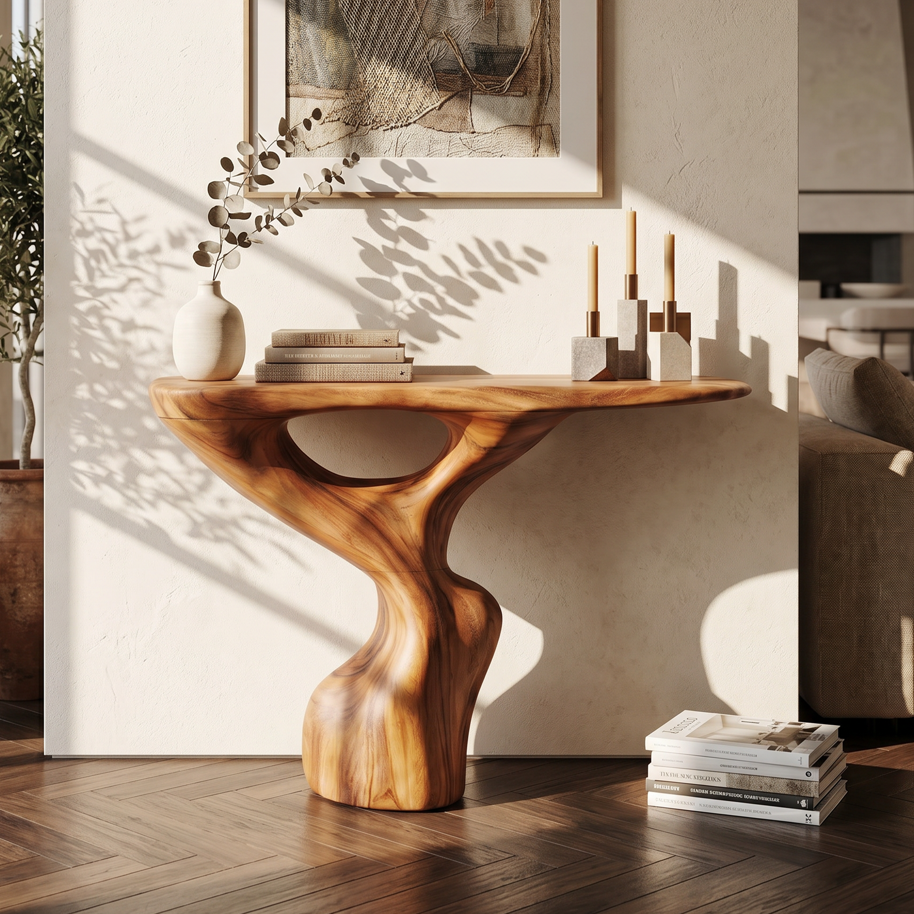 Rustic Accent Table Entryway Design SILDTTNCS204