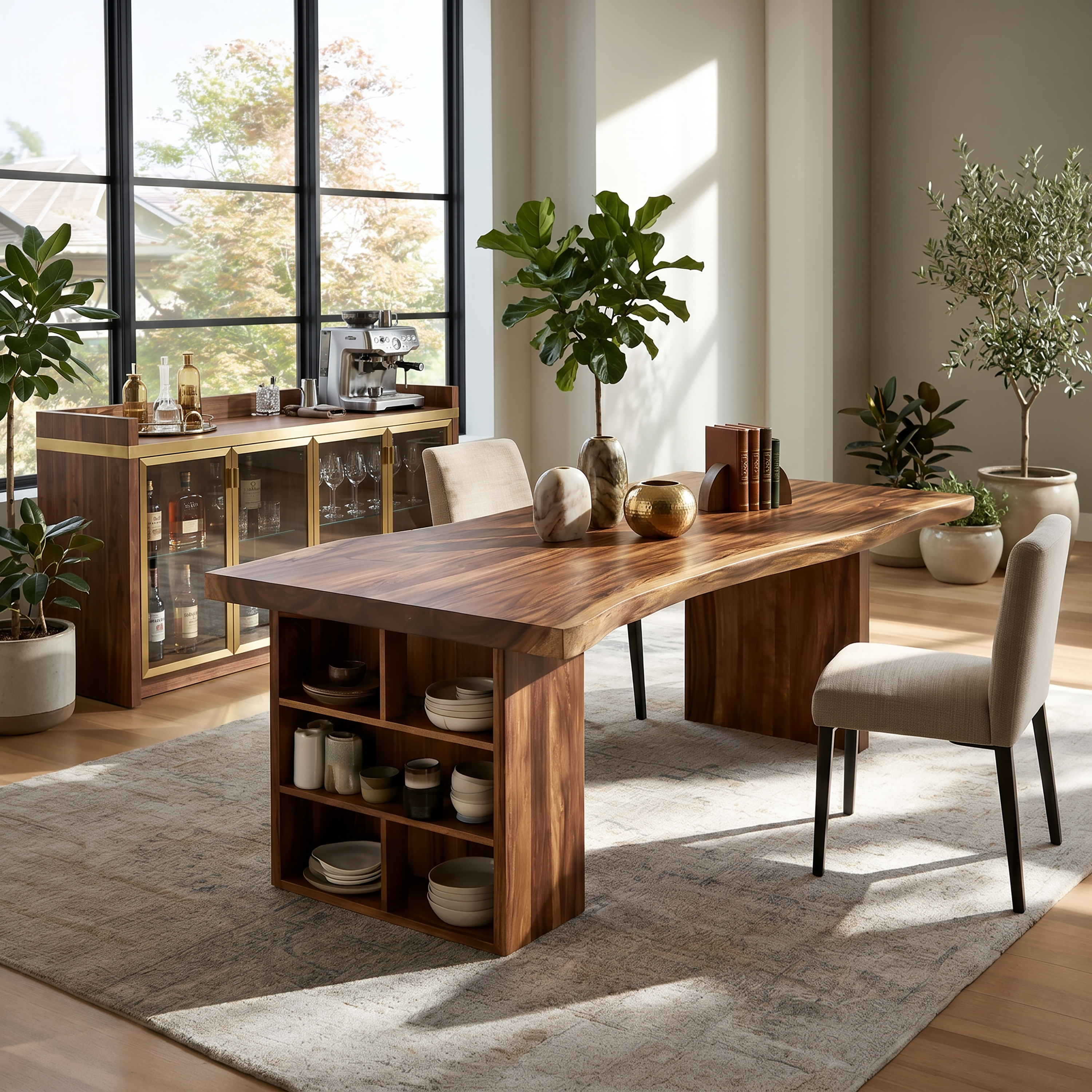 Live Edge Dining Table For Garden View Room SILDTTRDN051