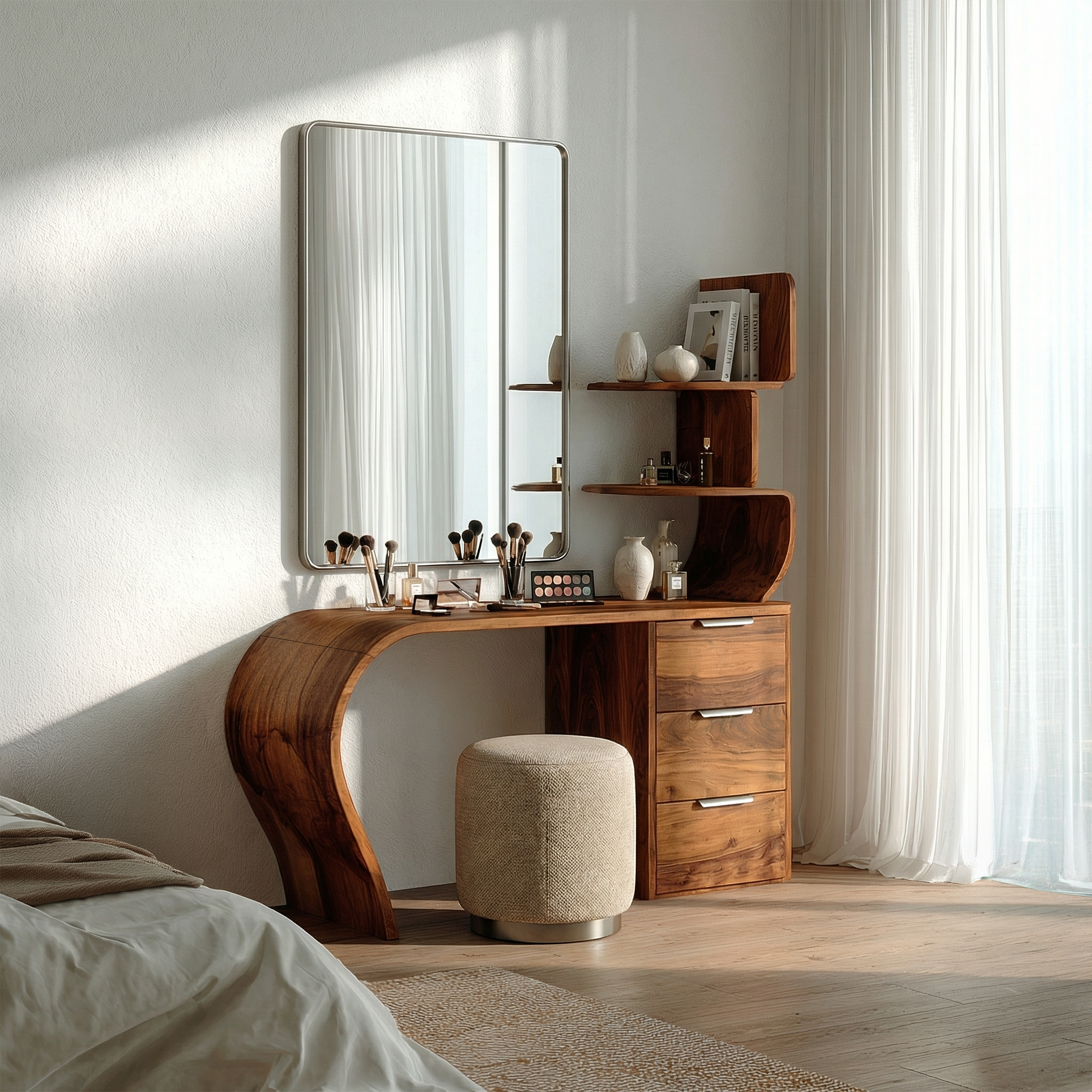Boho Makeup Vanity Desk Bedroom Dressing Area Beauty Space SILDTTRMV008