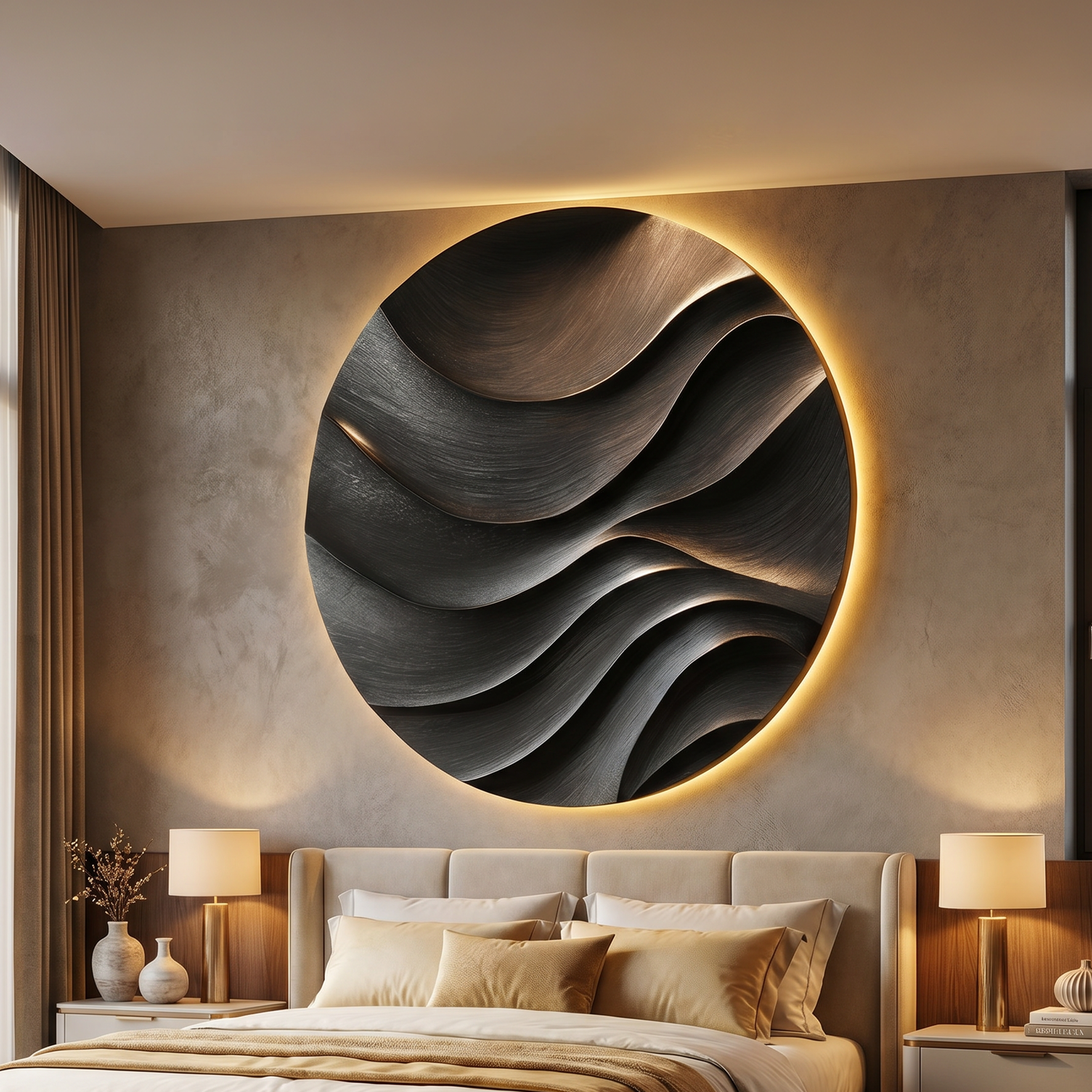 Mid Century Abstract Wall Decor For Resort Interior Space SILDTTNWA120