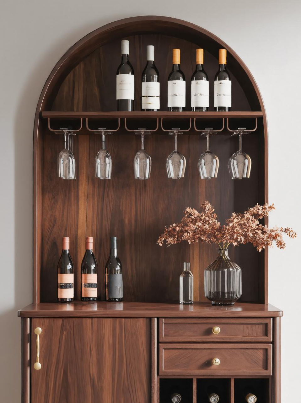 Classic Wine Cabinet With Storage For Dining Room SITHTTBCA008