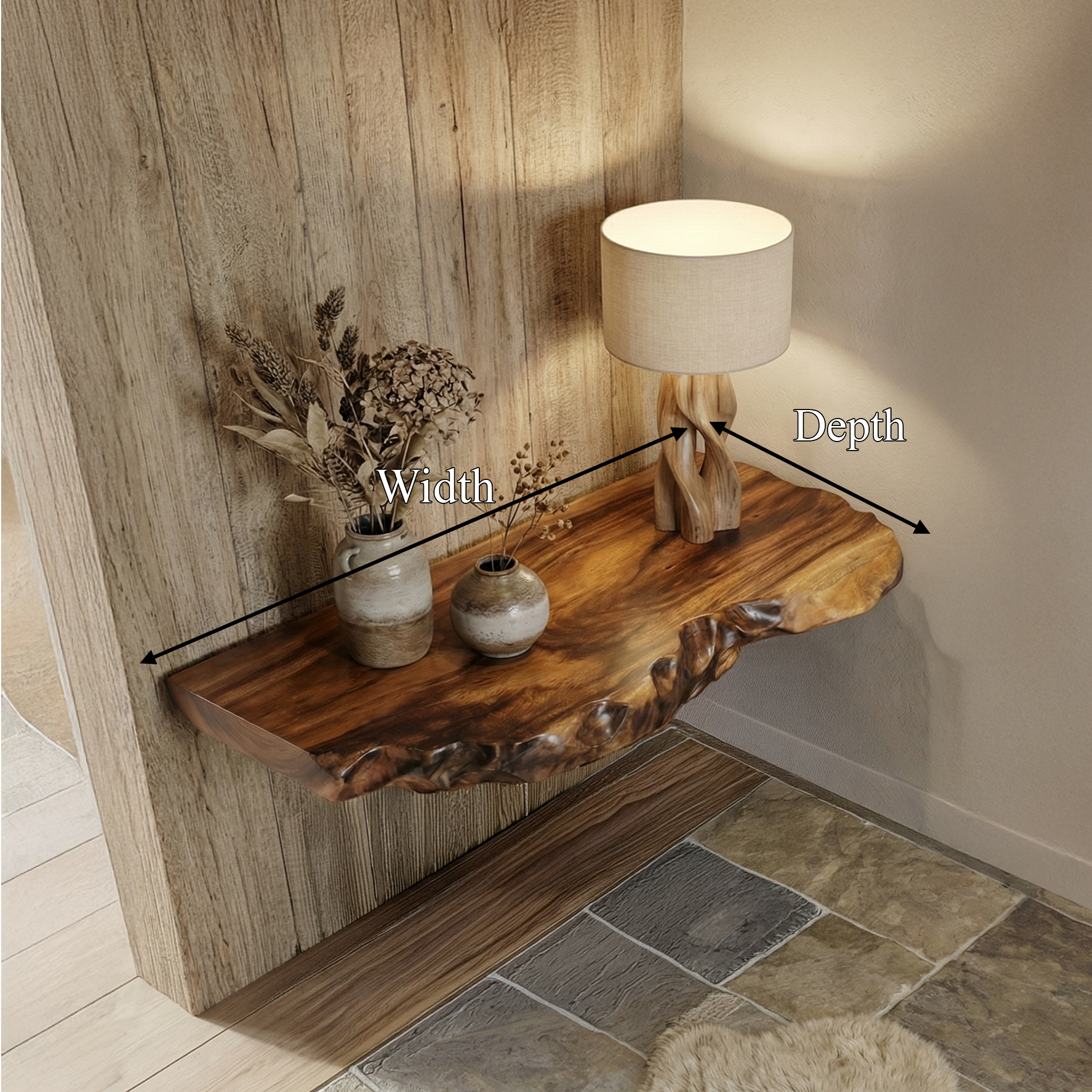 Rustic Floating Shelf For Living Room SINLSAFL523