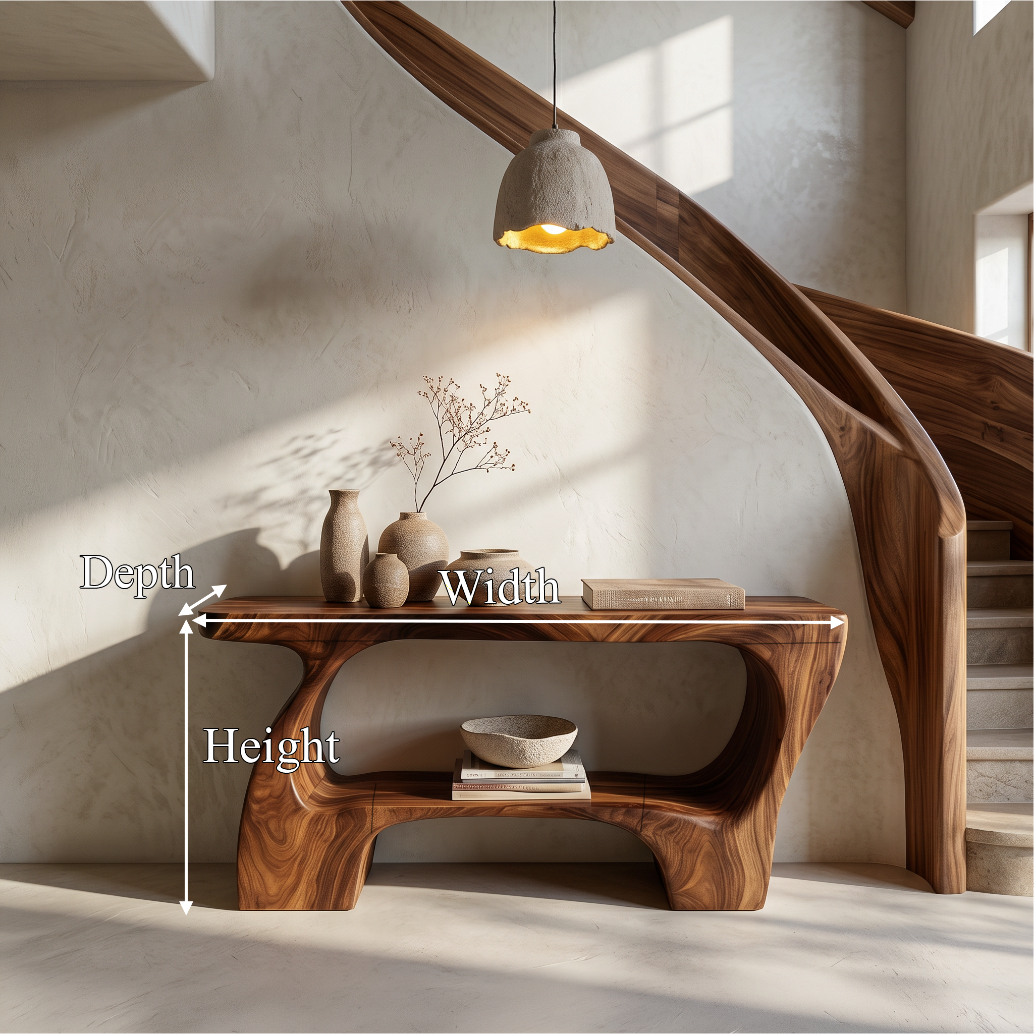 Contemporary Console Table With Artistic Open Structure For Living Room SINLSACS643