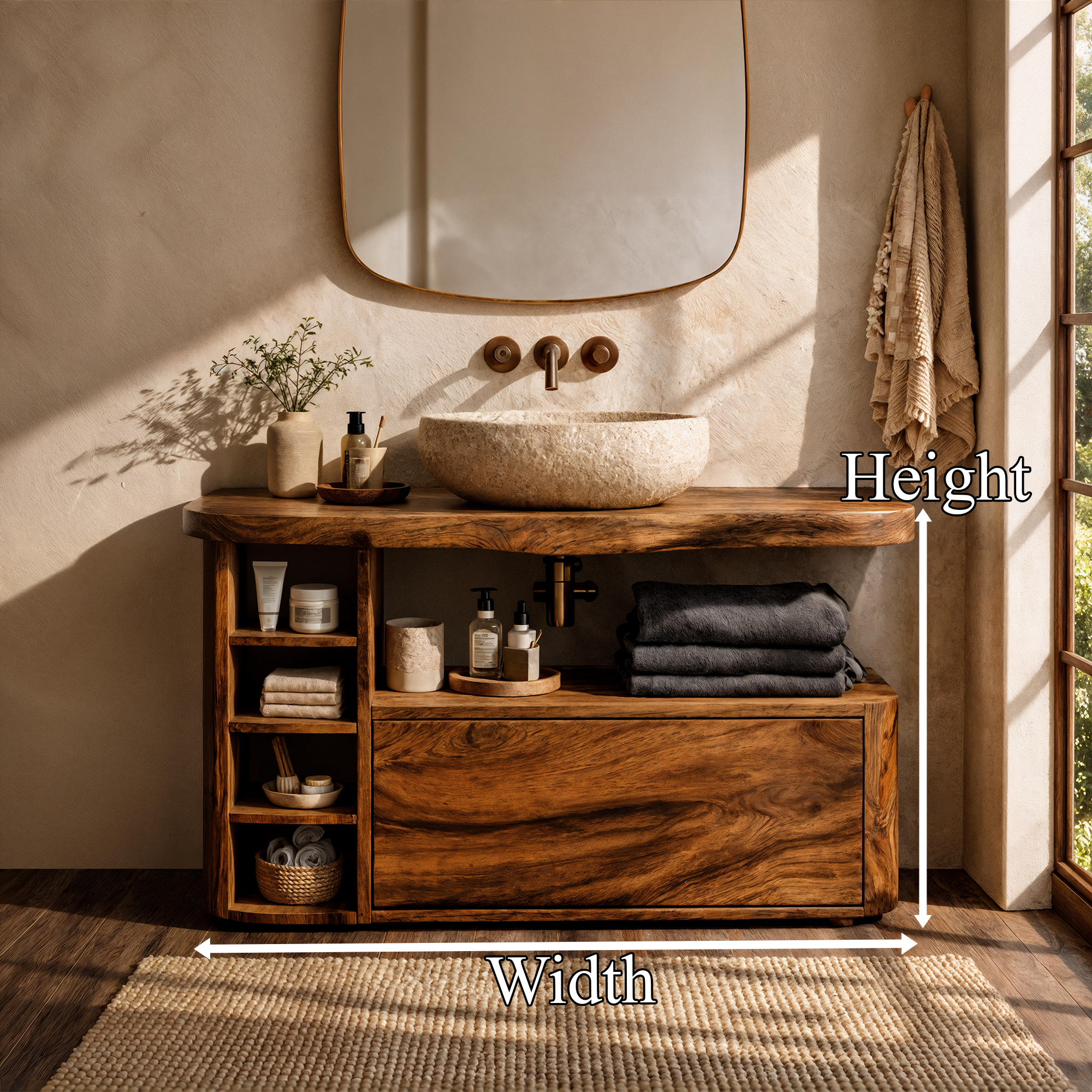 Contemporary Bathroom Vanity For Bathroom And Powder Room SINLKIBRV298