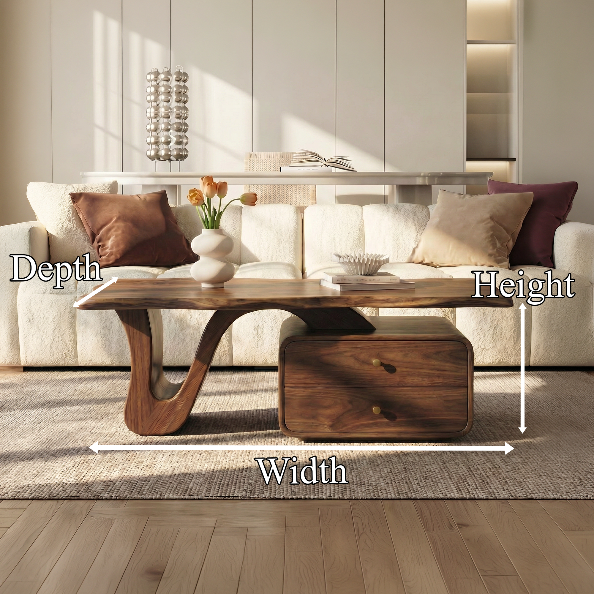 Modern Coffee Table With Storage For Living Room And Lounge SINLKICF358