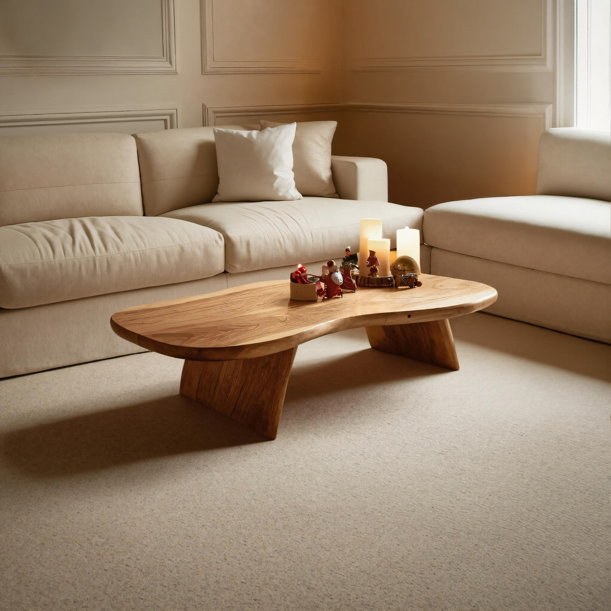 Farmhouse Wooden Live Edge Coffee Table For Holiday Home Decor SILDTTRCCF023