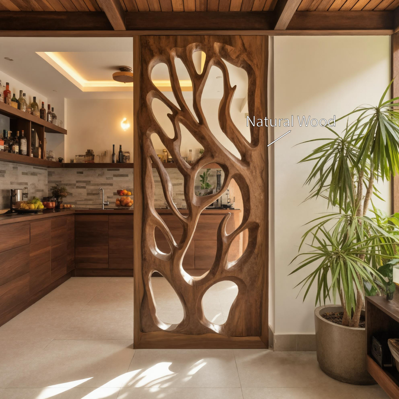 Handmade Carved Divider For Living Room Or Studio SITHHNDVR006