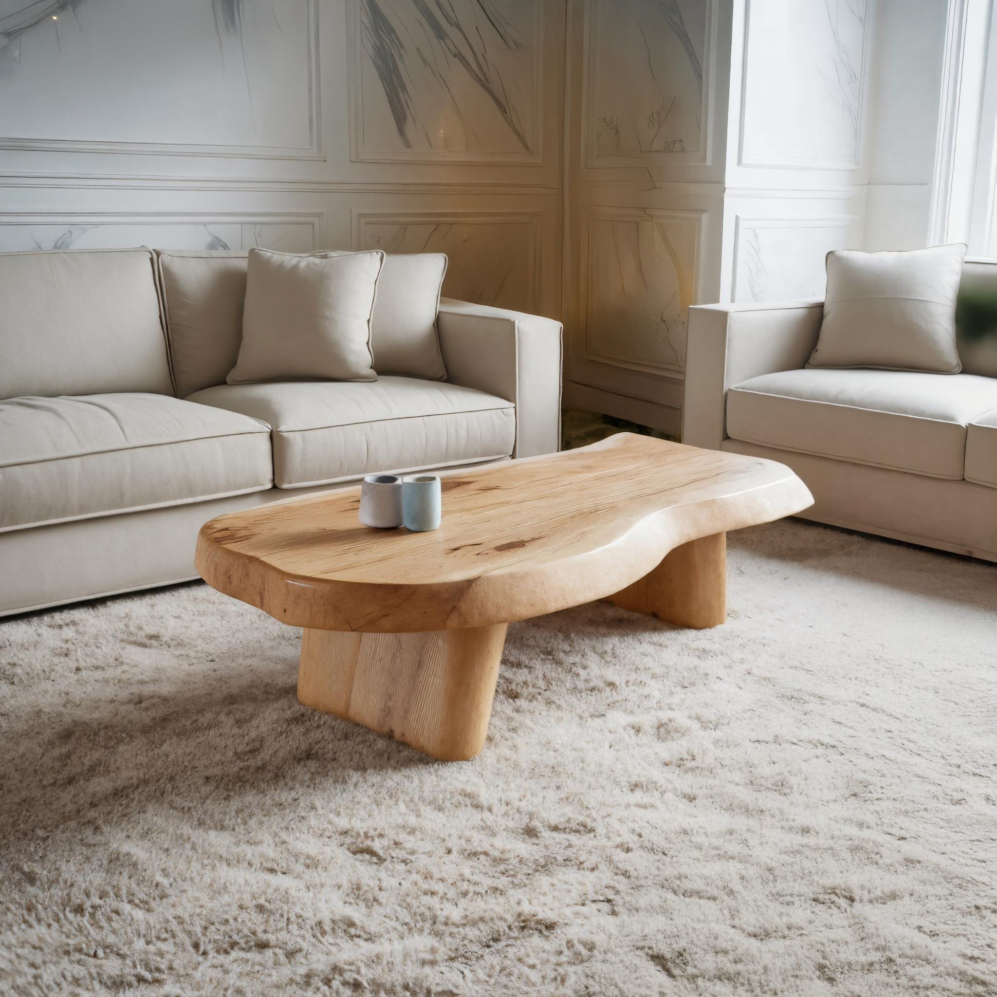 Farmhouse Solid Wood Live Edge Coffee Table For Christmas Decor Ideas SILDTTRCCF027