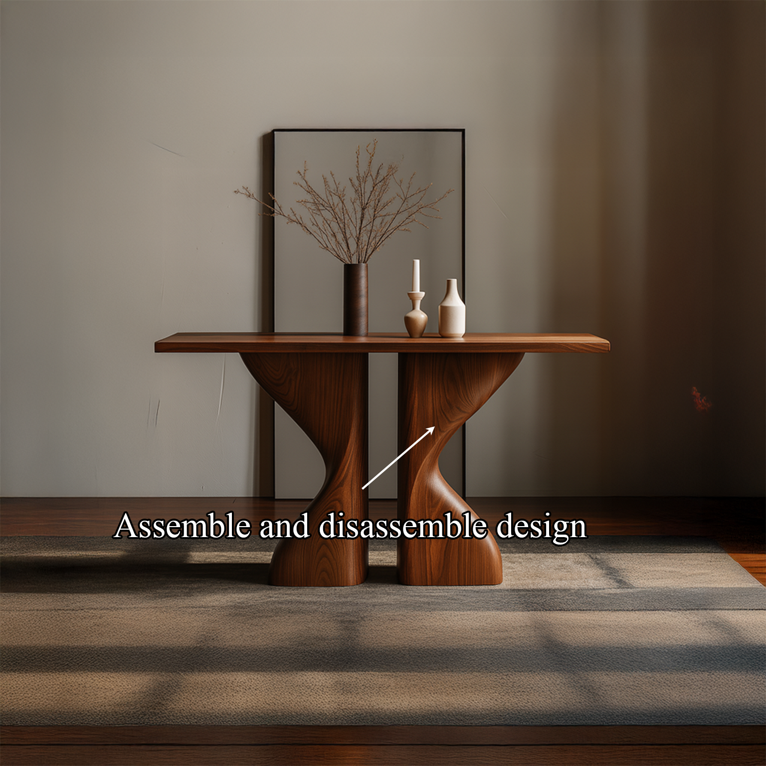 Midcentury Console Table Living Room SINLSACS143