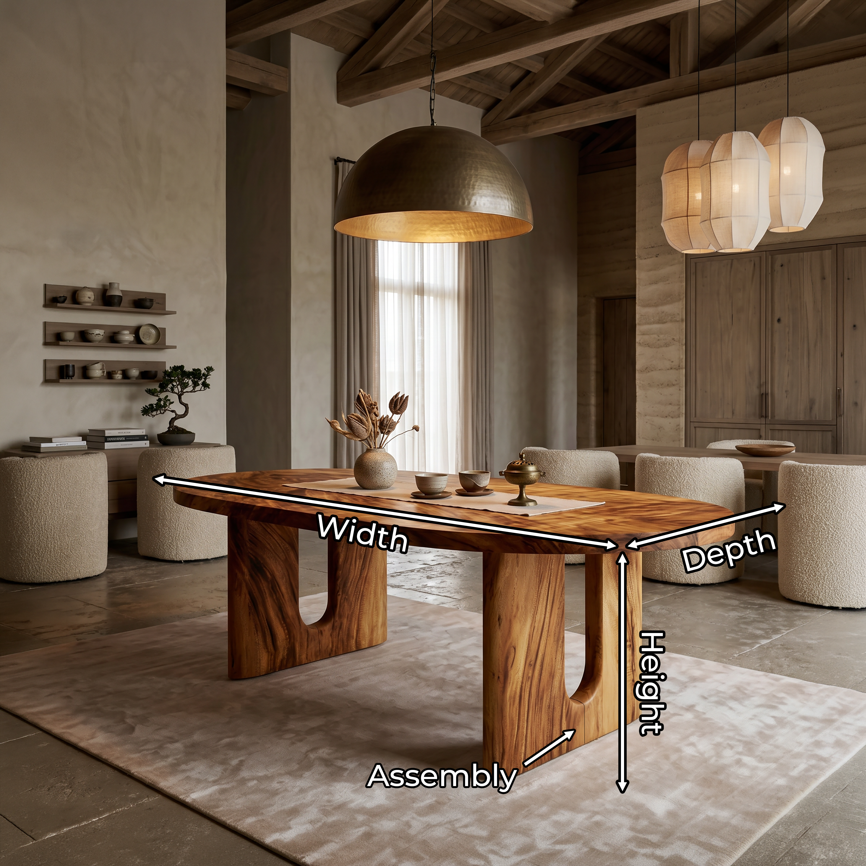 Rustic Dining Table For Farmhouse Dining Space SILDTTRDN049
