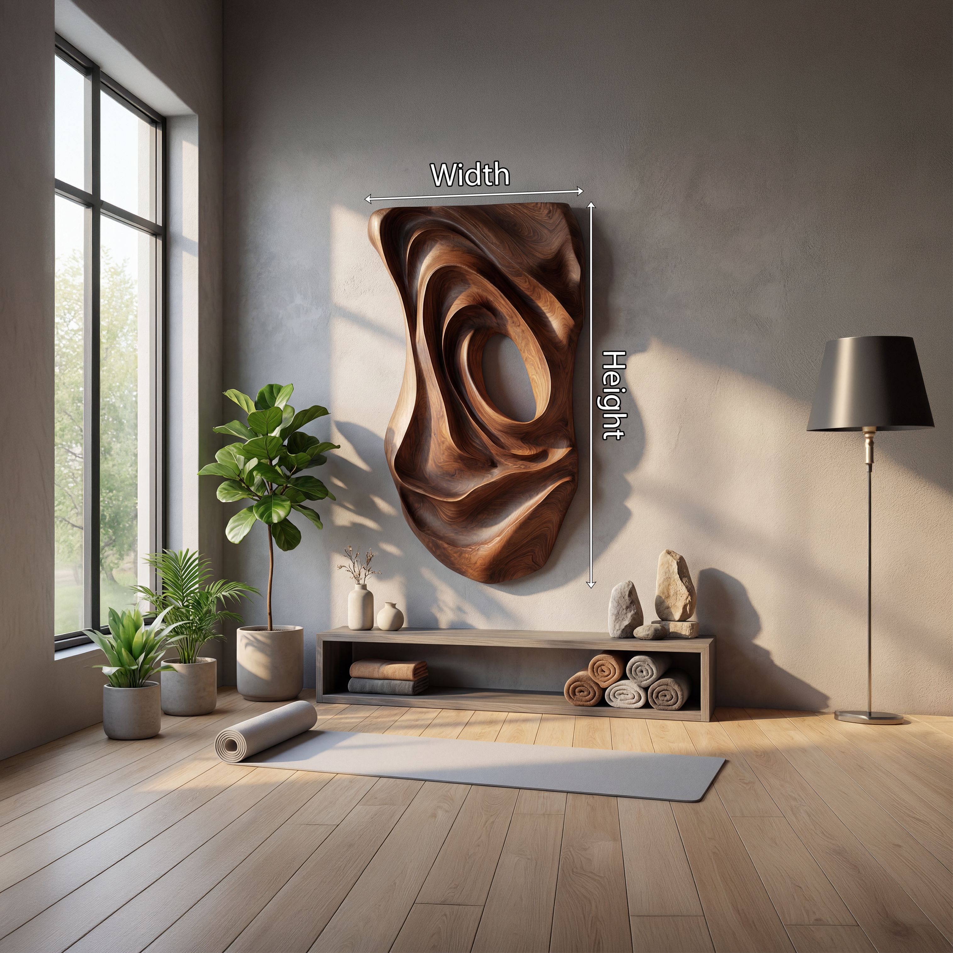 Contemporary Fluid Wall Art Panel For Entryway Interior SILDTTNWA093