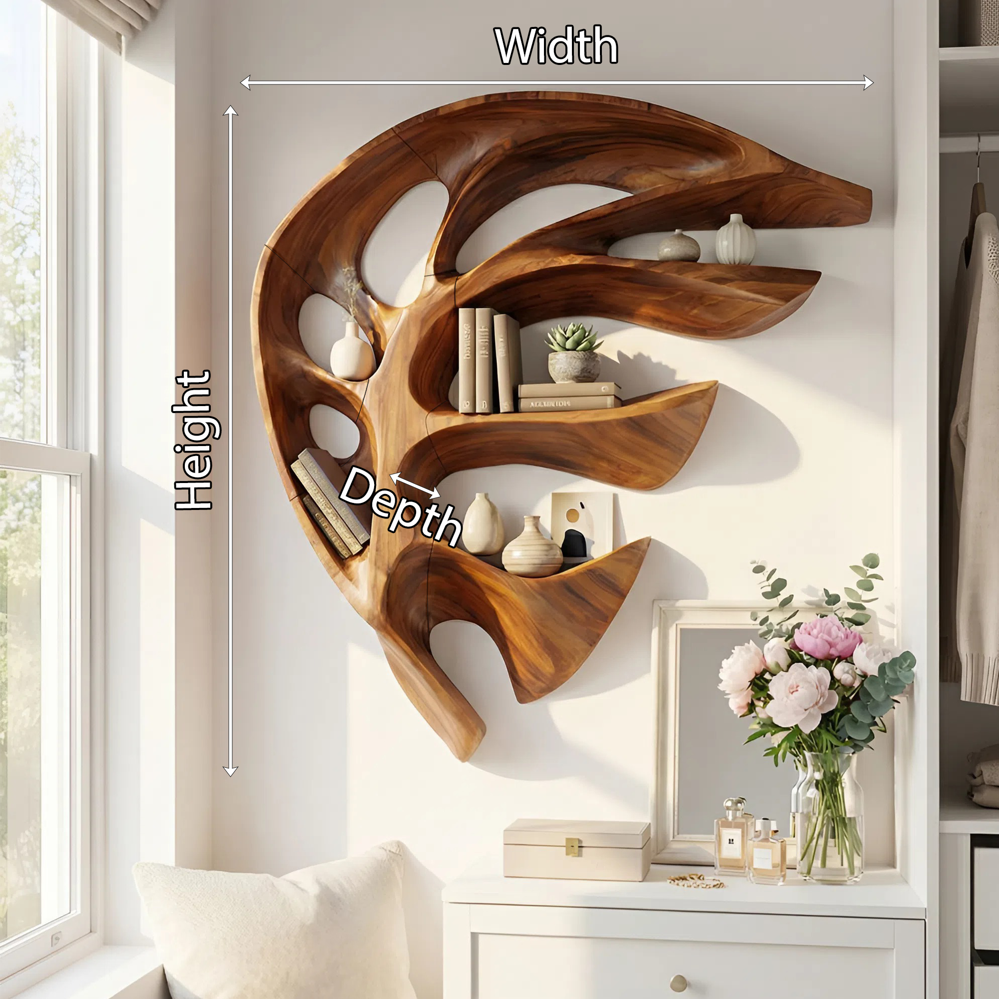 Modern Wall Mounted Shelf For Kitchen Storage SILDTTNWMS046