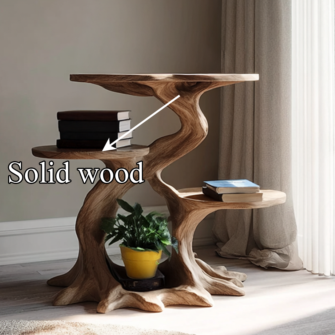 Rustic End Table Bedroom Office Living Room SINLSABT093