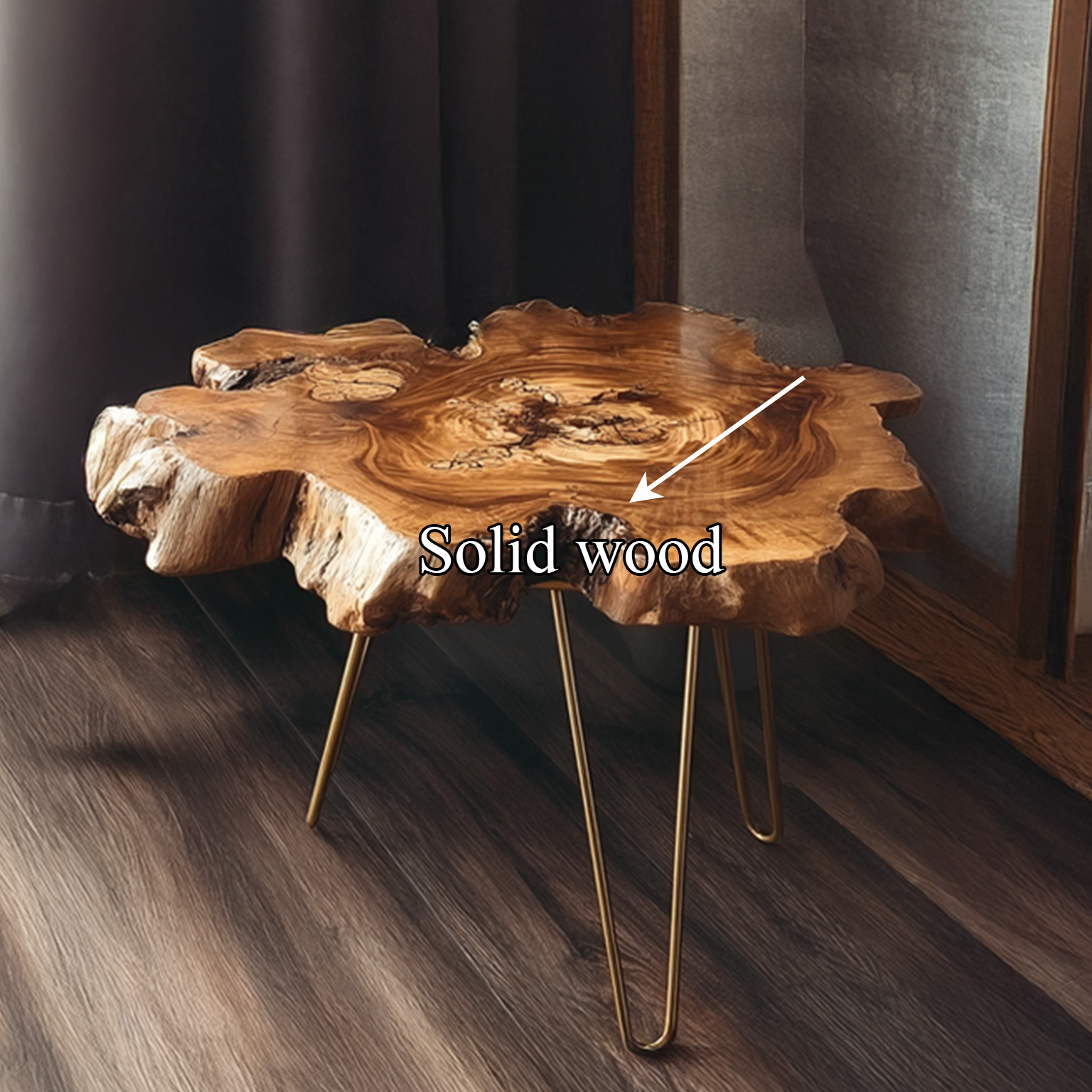 Rustic End Table Home Office SINLSABT042