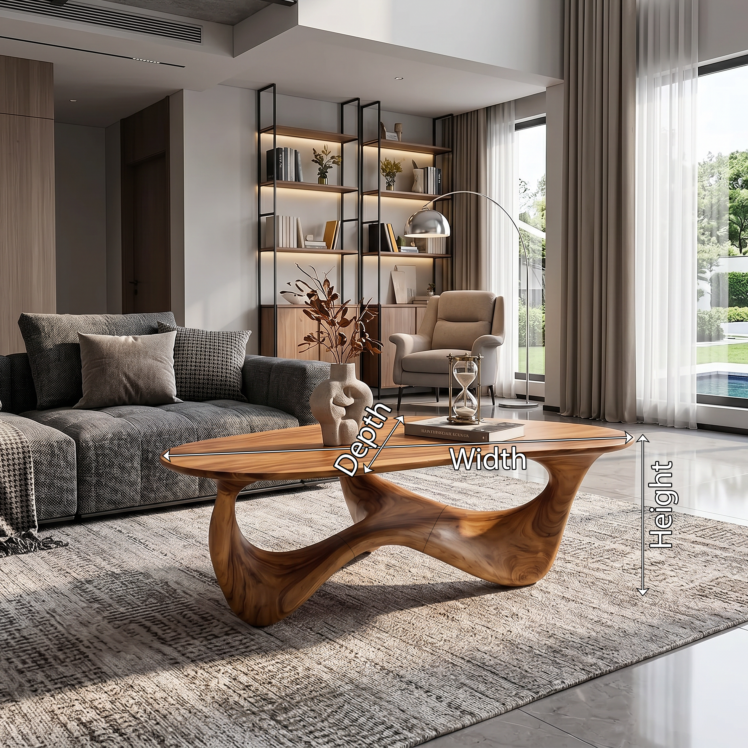 Rustic Wood Table For Natural Home Styling SILDTTRCF022