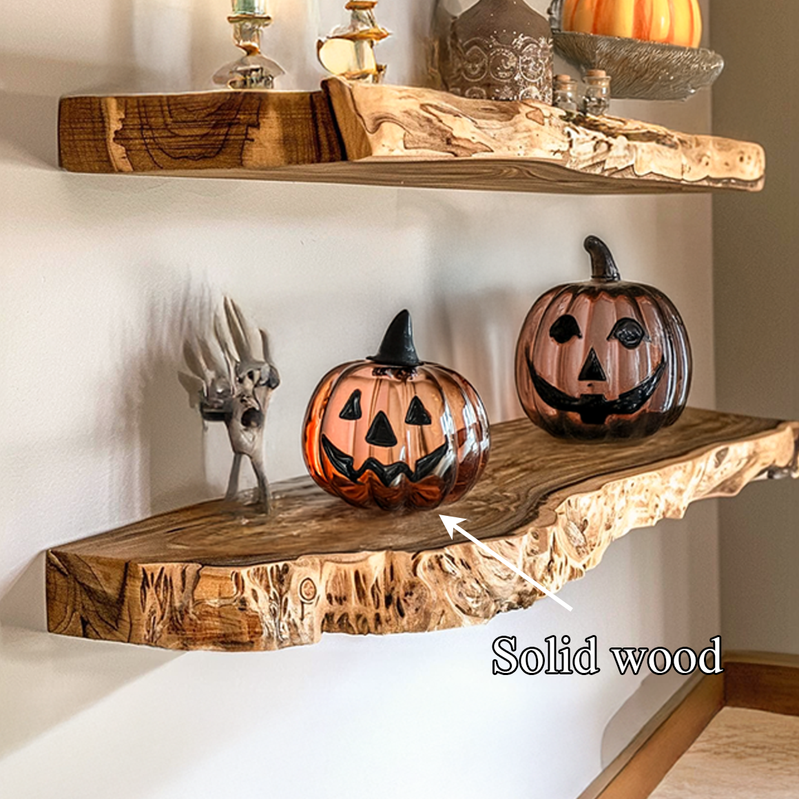 Rustic Halloween Floating Shelf Living Room SINLSAHW008