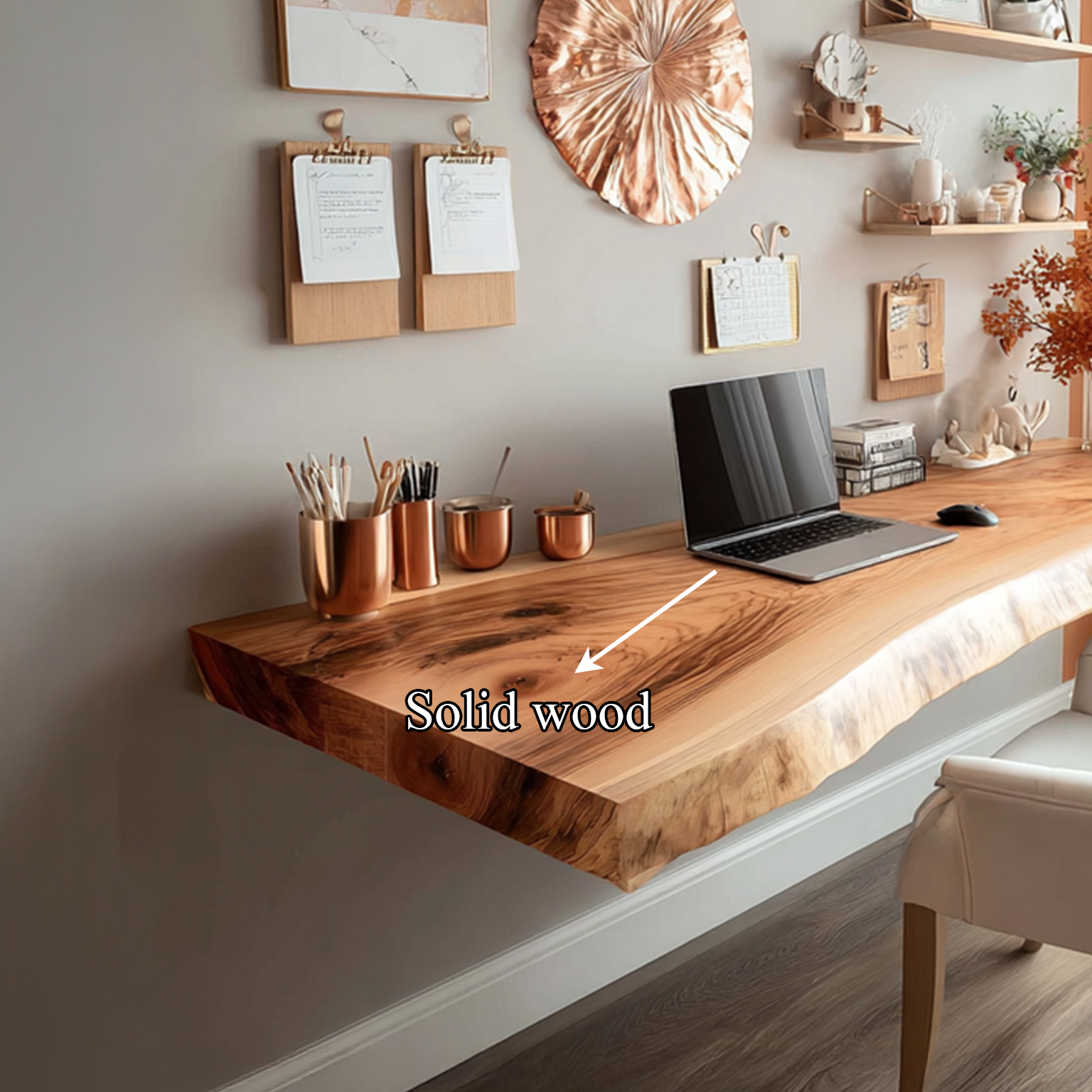Rustic Floating Desk Studio Apartment SINLSAFL089
