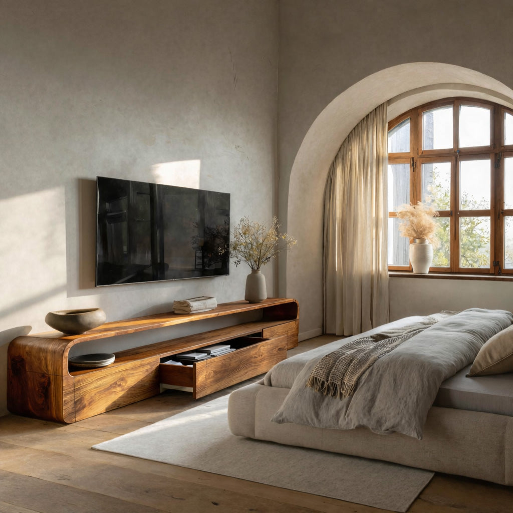Modern Organic TV Console For Living Room RTTHHNTVC071