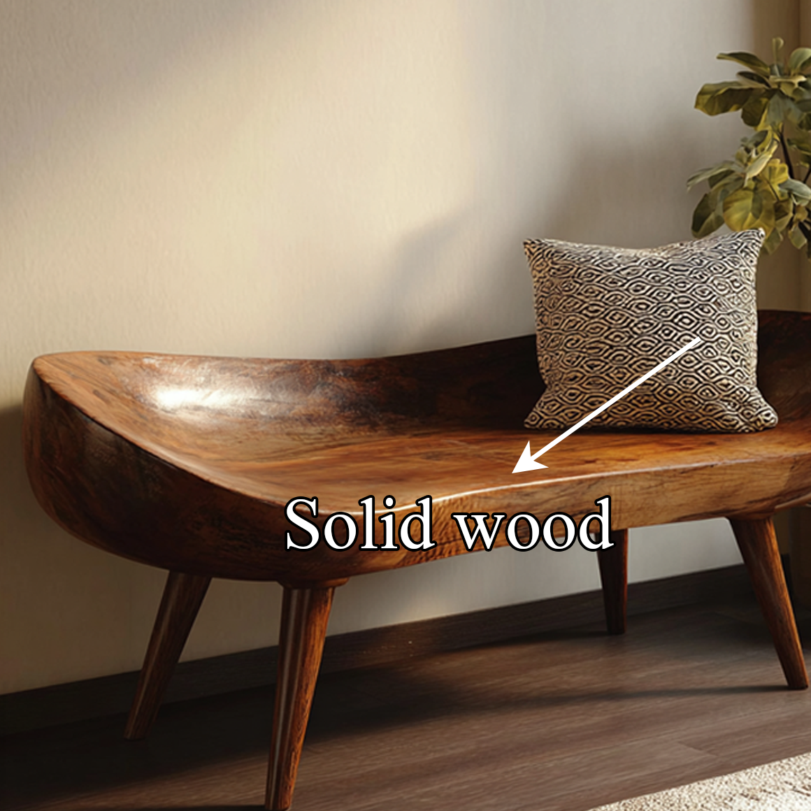 Rustic Wooden Bench Living Room Entryway SINLSARS019