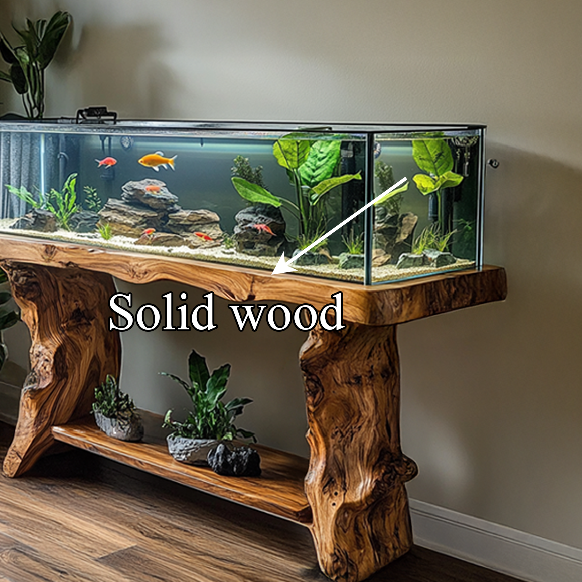Rustic Aquarium Stand Office Or Living Room SINLSAWT013