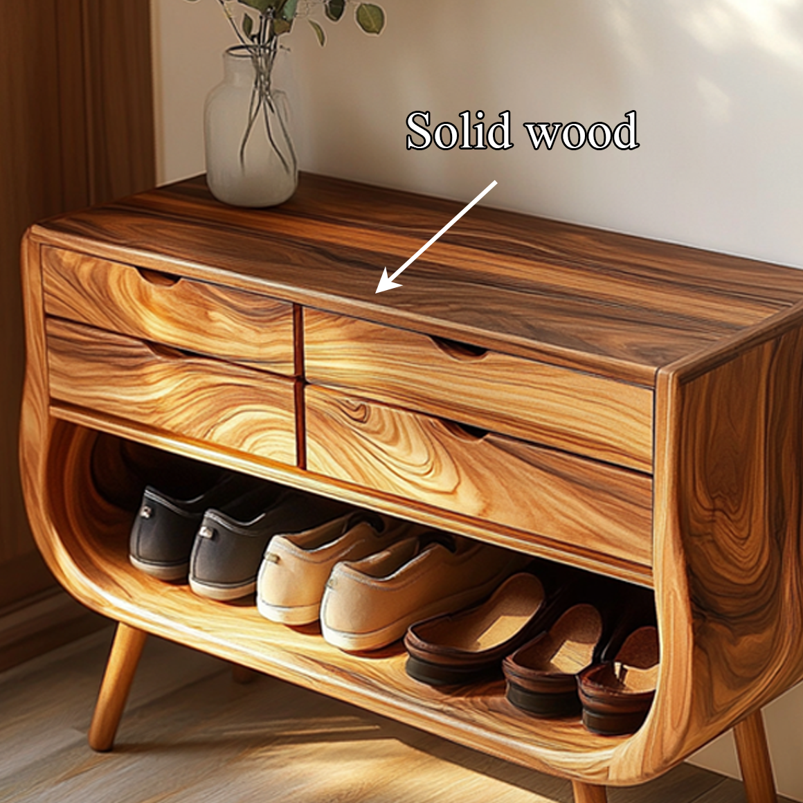 Mid Century Soft Shape Shoe Organizer Entryway And Reading Room SINLSASB067