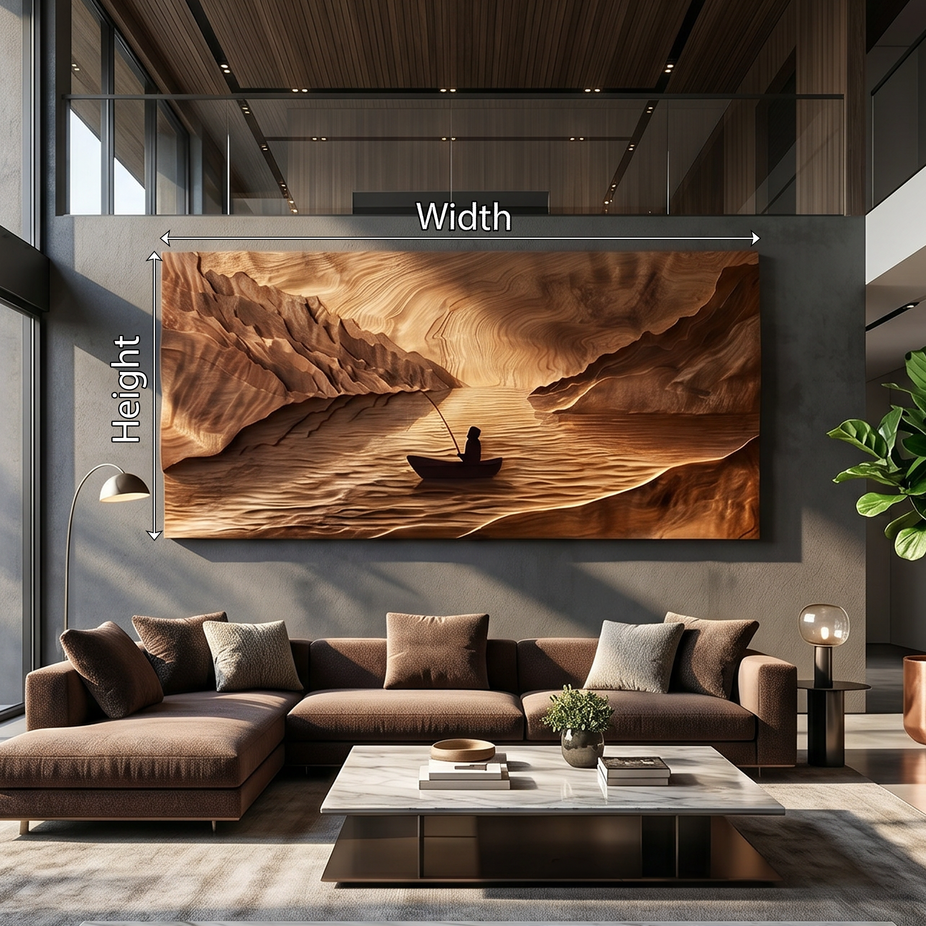 Carved Campfire Wood Wall Art For Cozy Lodge Interior Design SILDTTRWA094