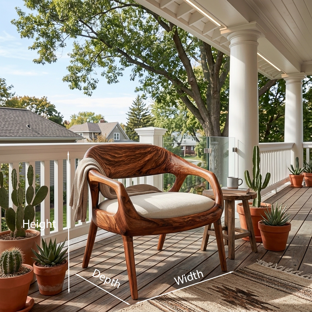 Mid Century Wooden Chair For Living Room Area RTTHTTACC025