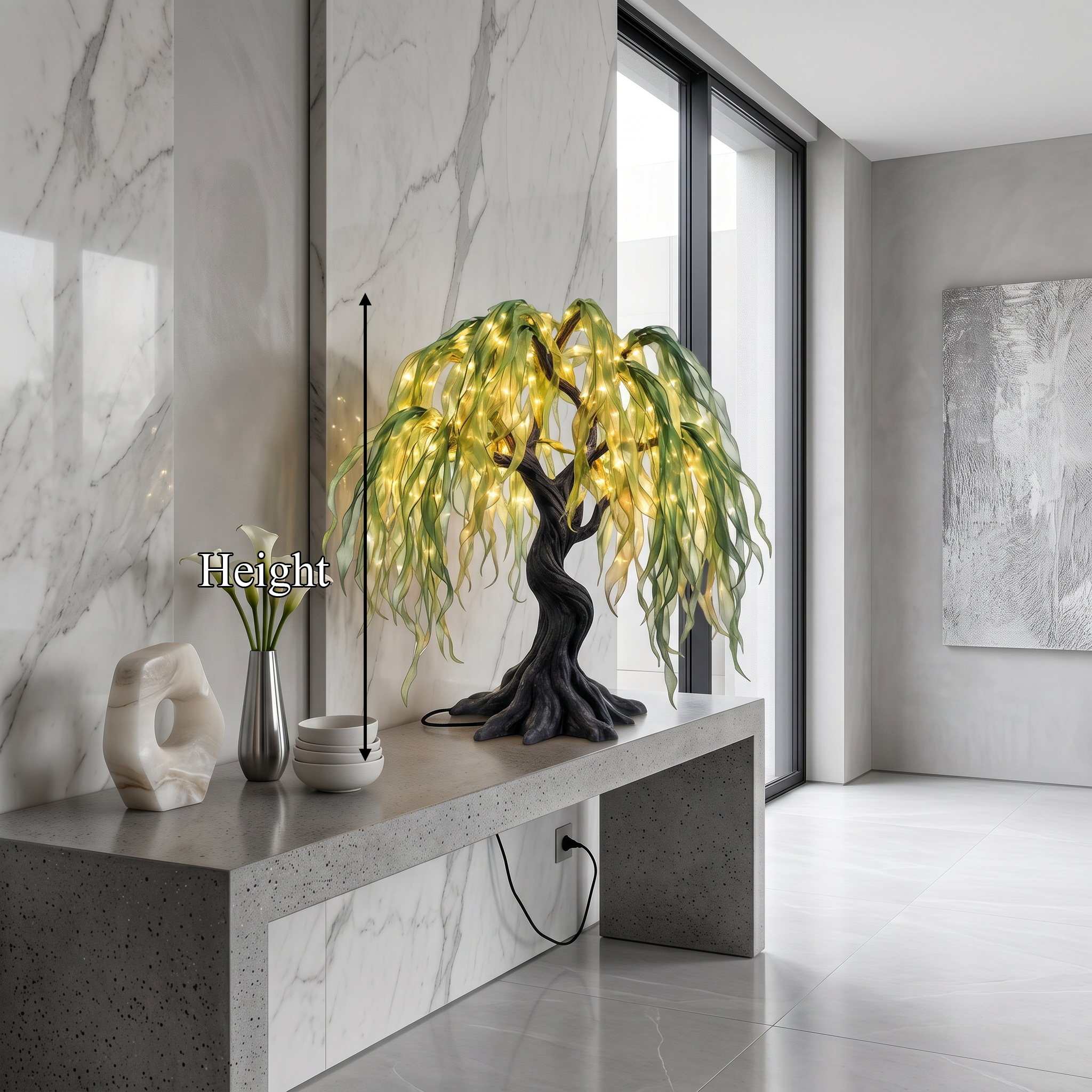 Coastal Decorative Tree Table Lamp For Bedroom SINLSATL018