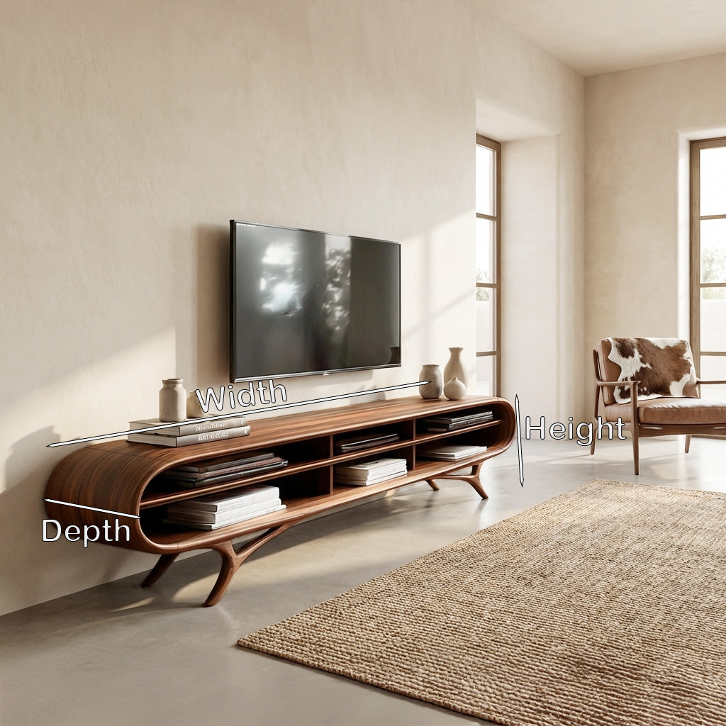 Contemporary Wooden TV Cabinet For Elegant Interior RTTHHNTVC095
