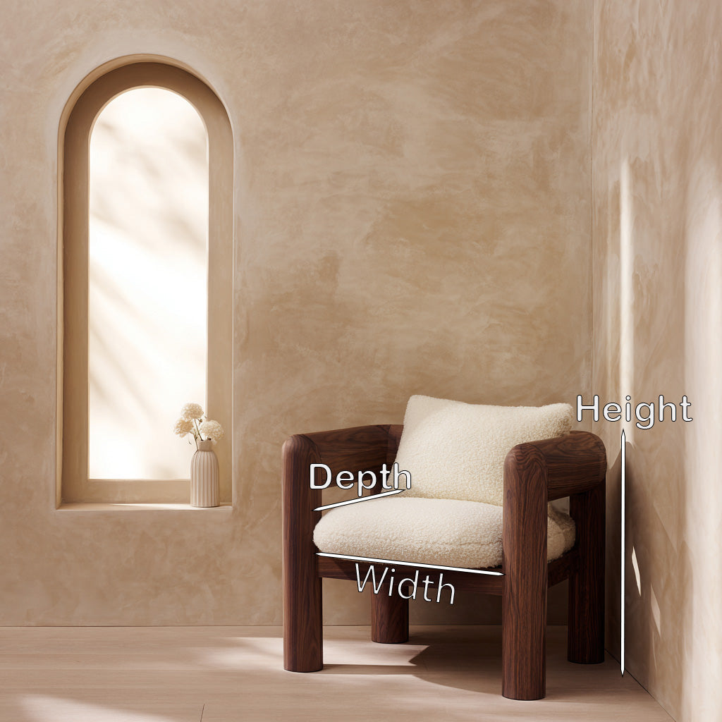 Minimalist Natural Wood Chair For Modern Living Room RTTHHNCHR147