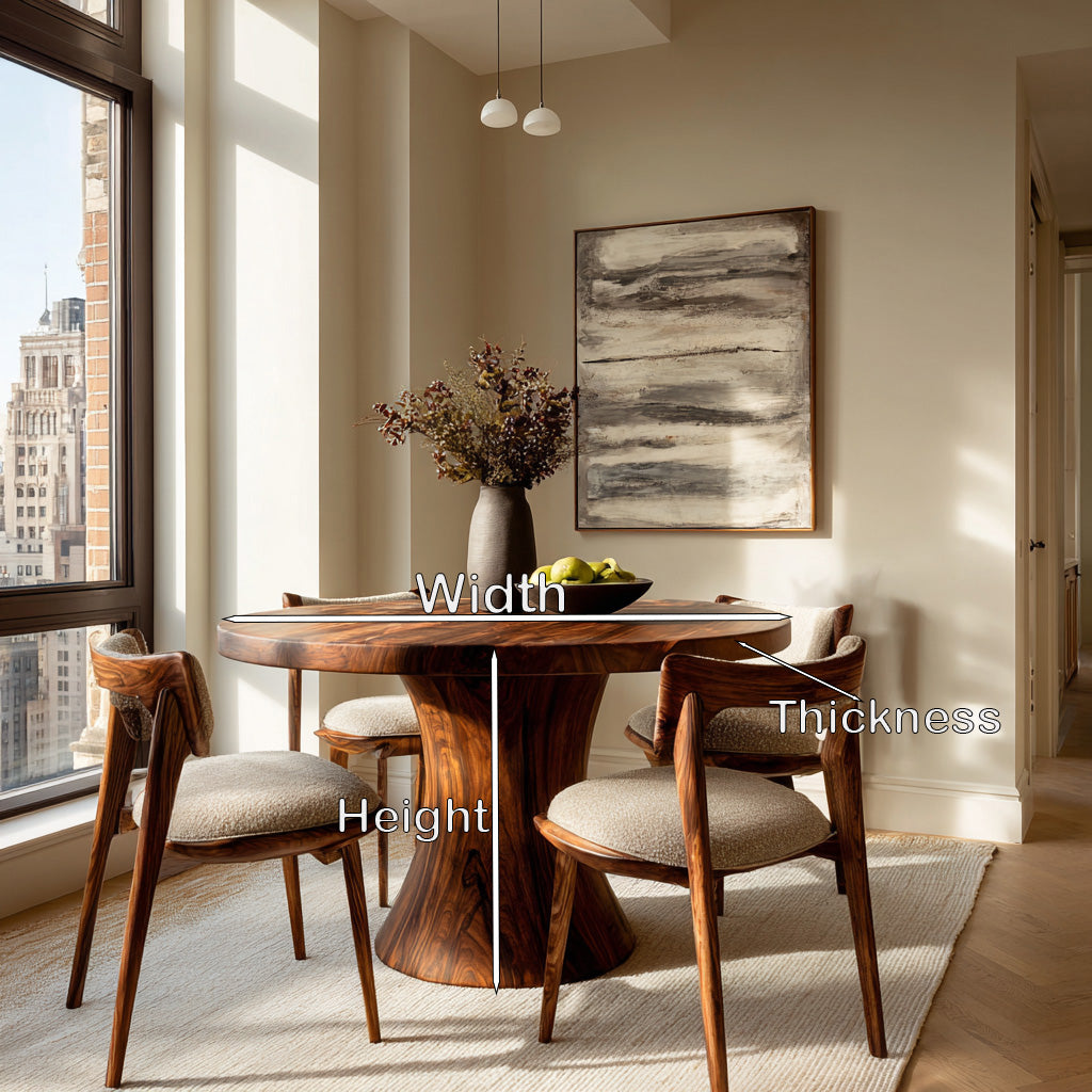 Artistic Pedestal Dining Table For Dining Furniture RTTHHNDN057