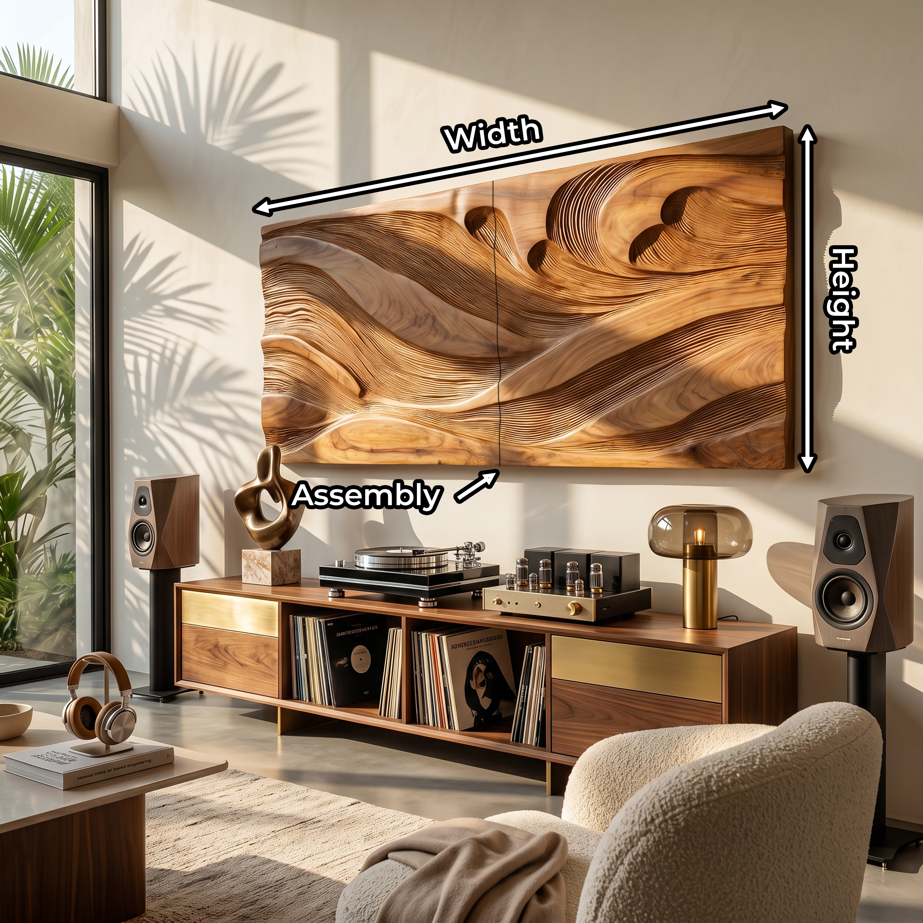 Modern Wall Art With Textured Design For Living Room SILDTTRWA131