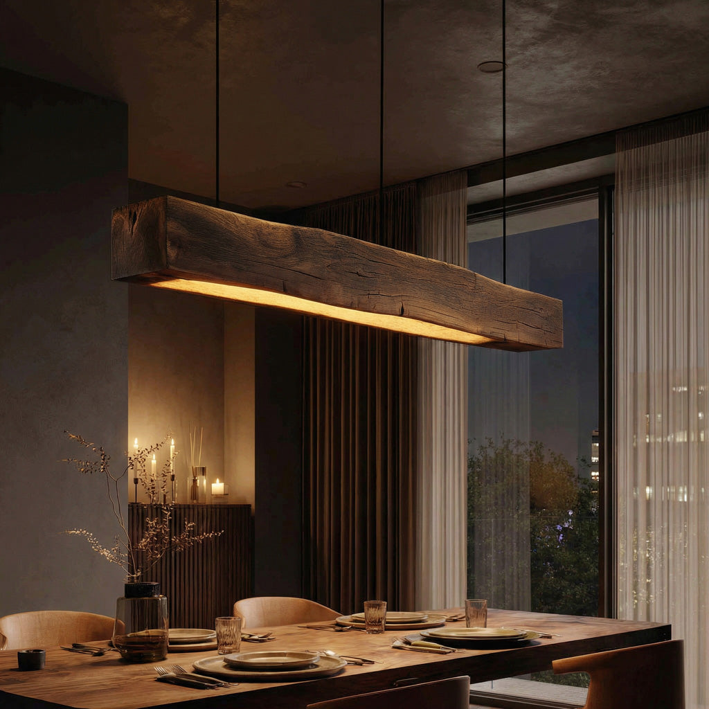Modern Wooden Beam Pendant Light For Modern Dining Room RTTHHNLAM039