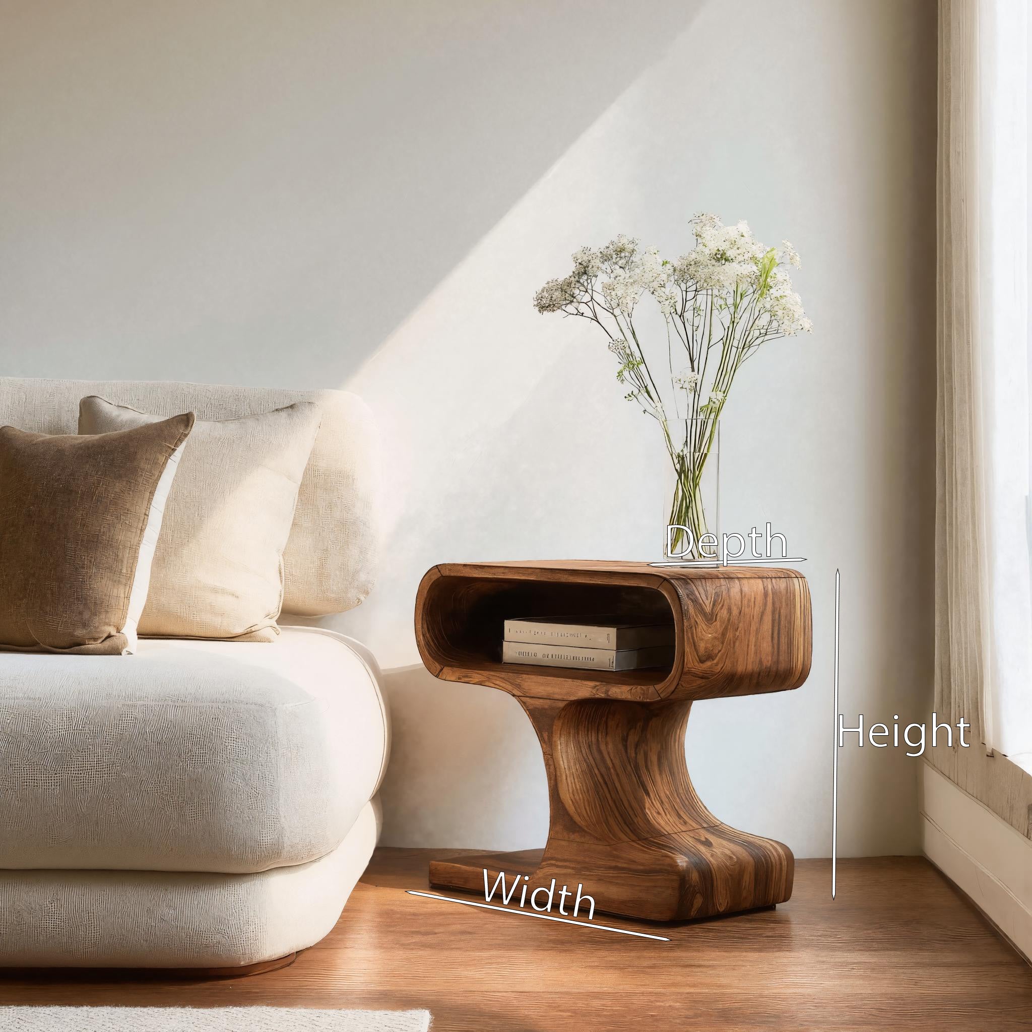 Handcrafted Side Table With Minimal Style For Living RTTHHNSTA010