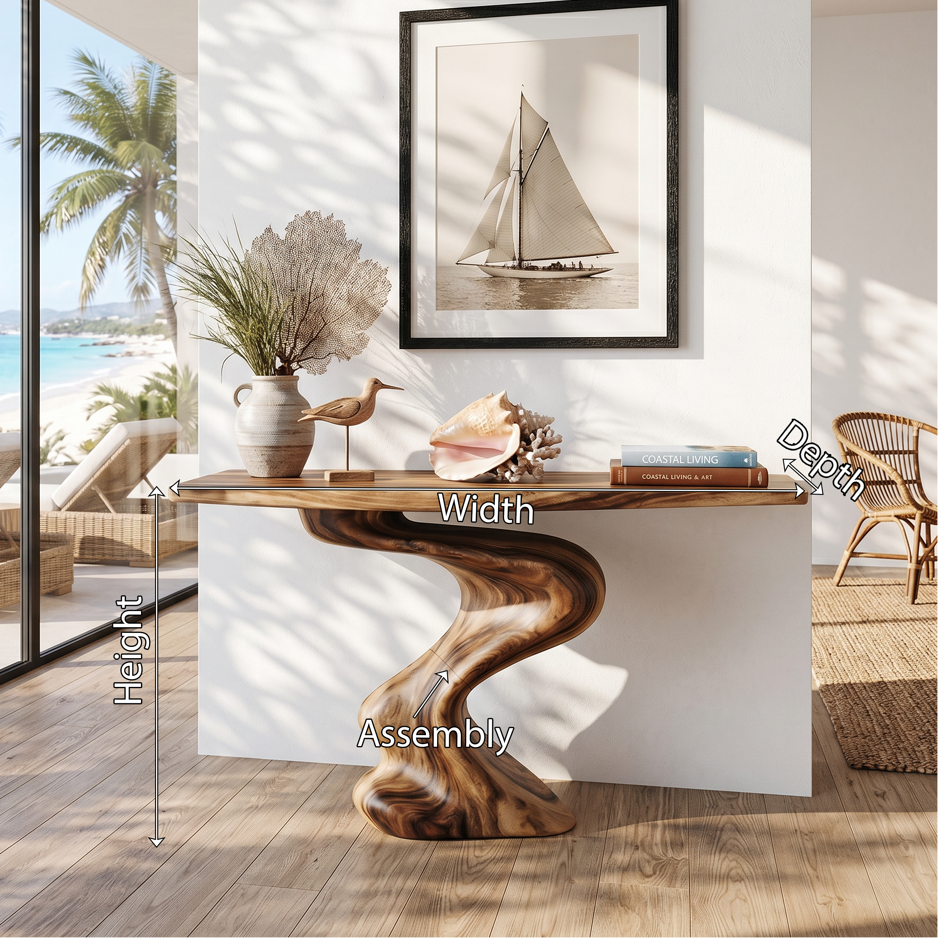 Handcrafted Modern Console Table Furniture Decor SILDTTRCS224