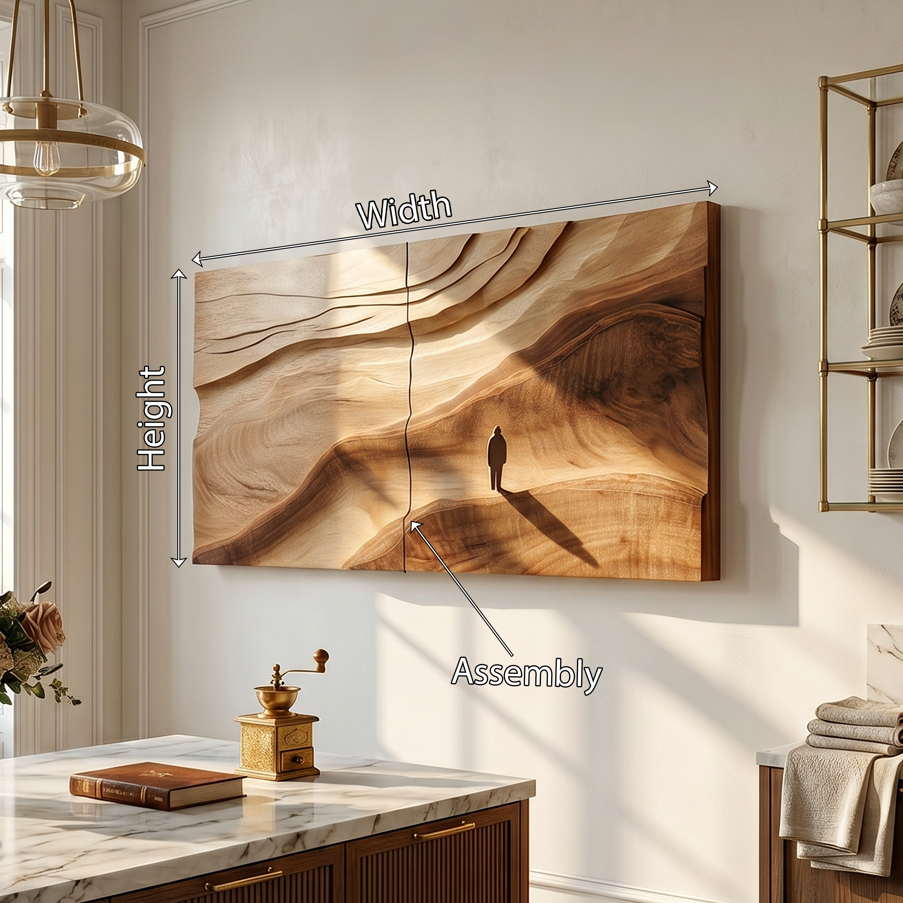 Rustic River Wood Wall Art For Luxury Organic Home Decor SILDTTRWA090