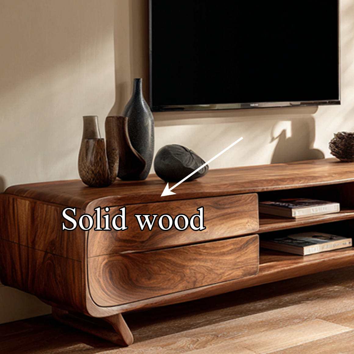Mid Century Modern TV Cabinet Artistic Design Living Room SINLSASC233