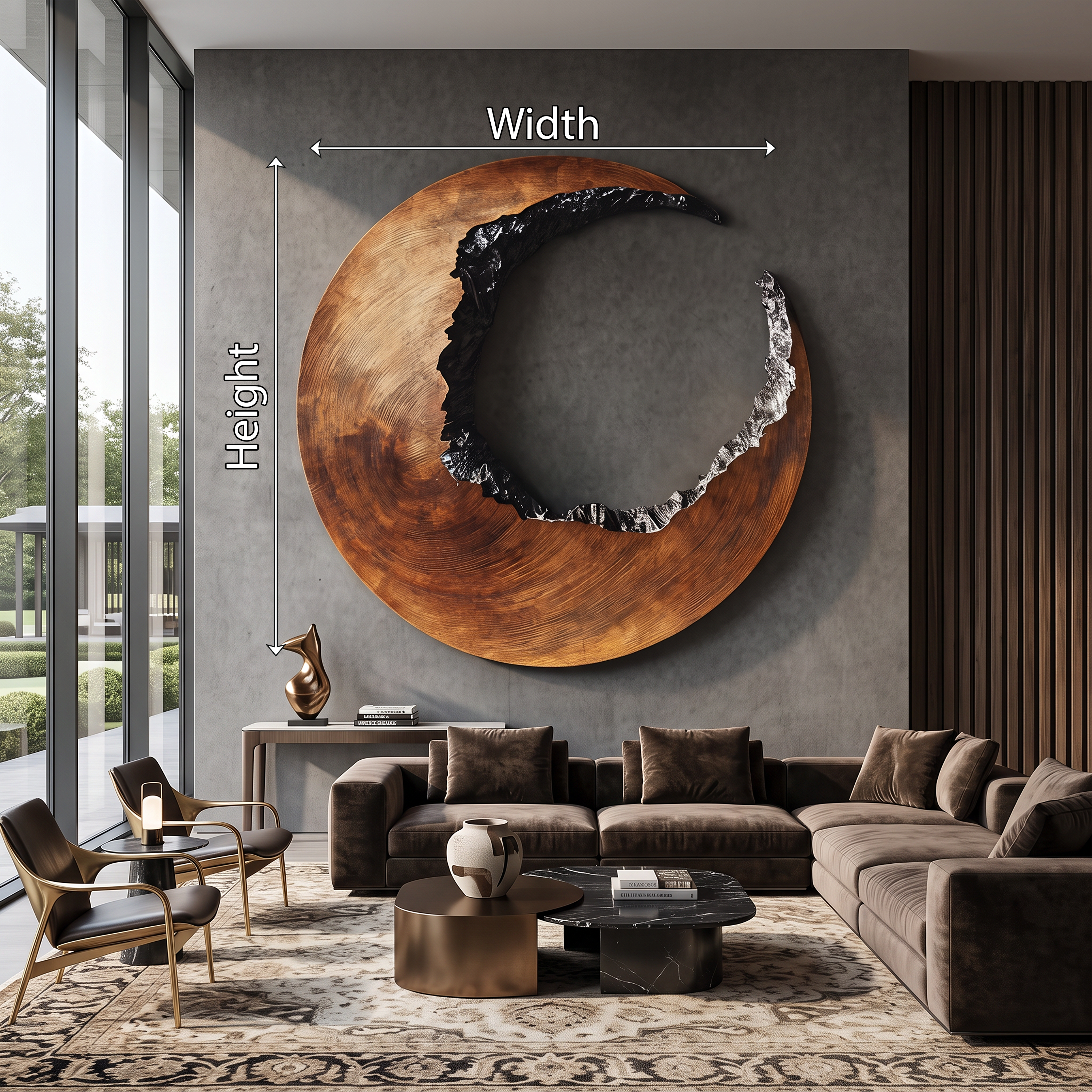 Mid Century 3D Wood Wall Art For Furniture Home Makeover SILDTTRWA010