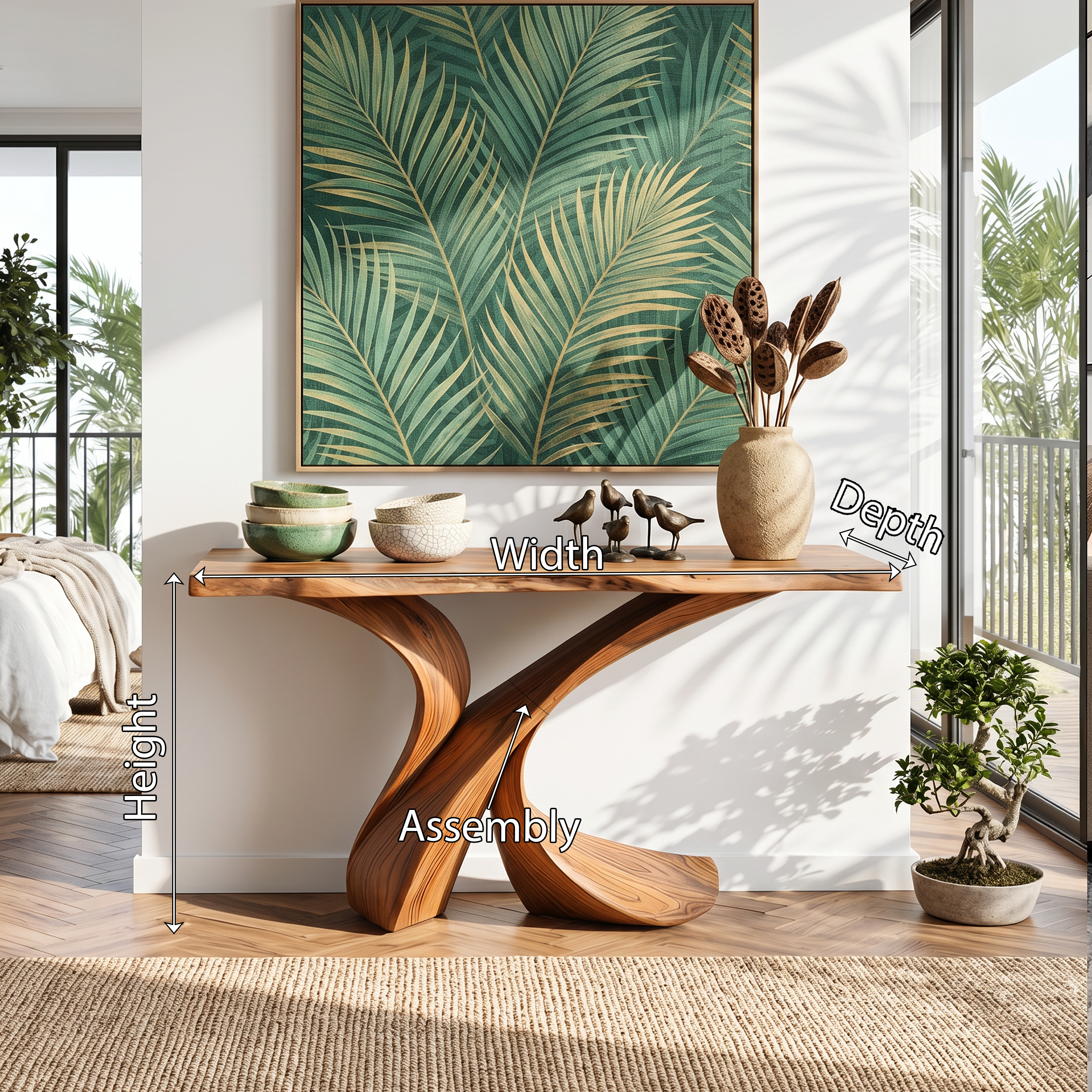 Rustic Wood Console Table Entryway Design SILDTTRCS225