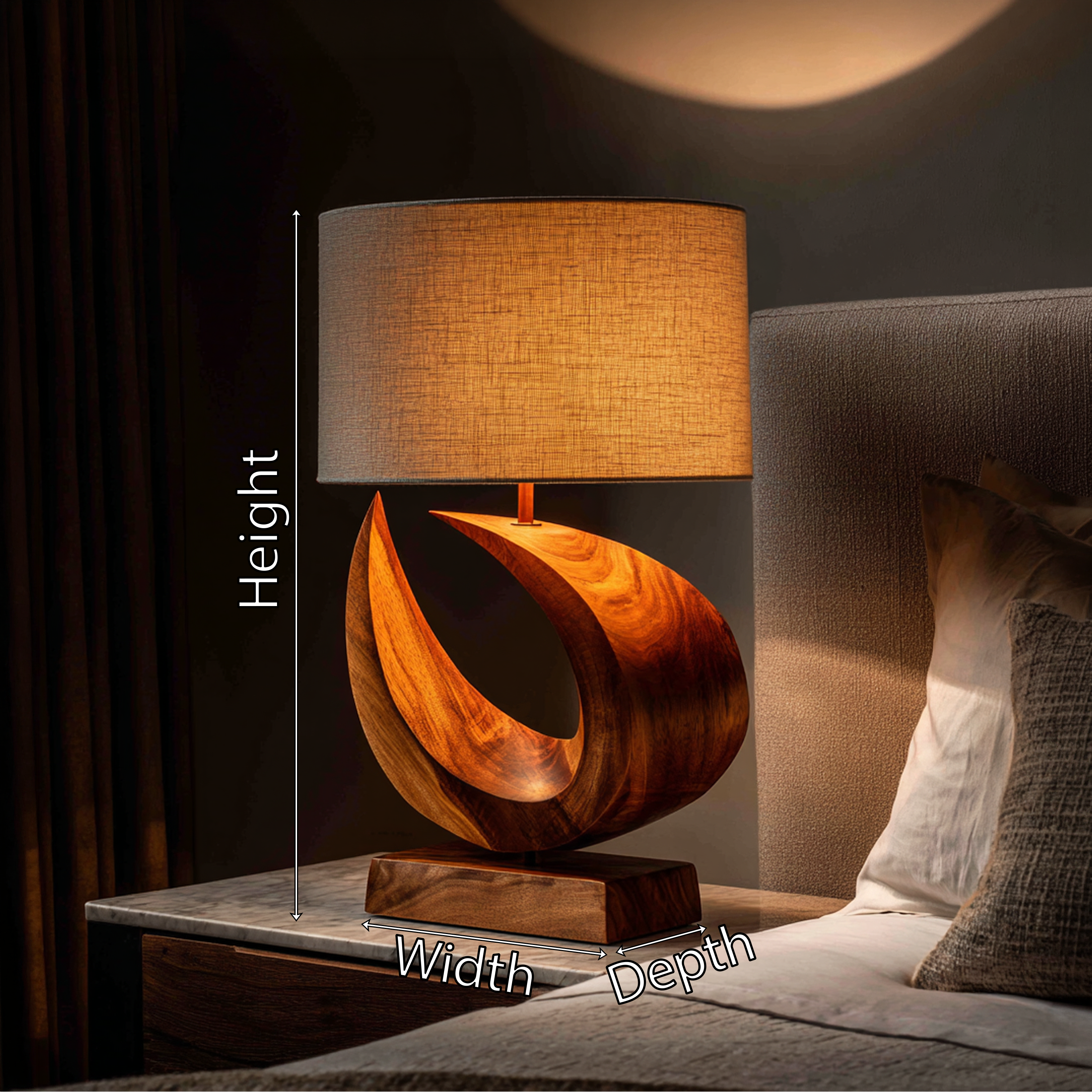 Coastal Artistic Lamp Bedroom Living Room Studio Corner Space SILDTTRLAM030