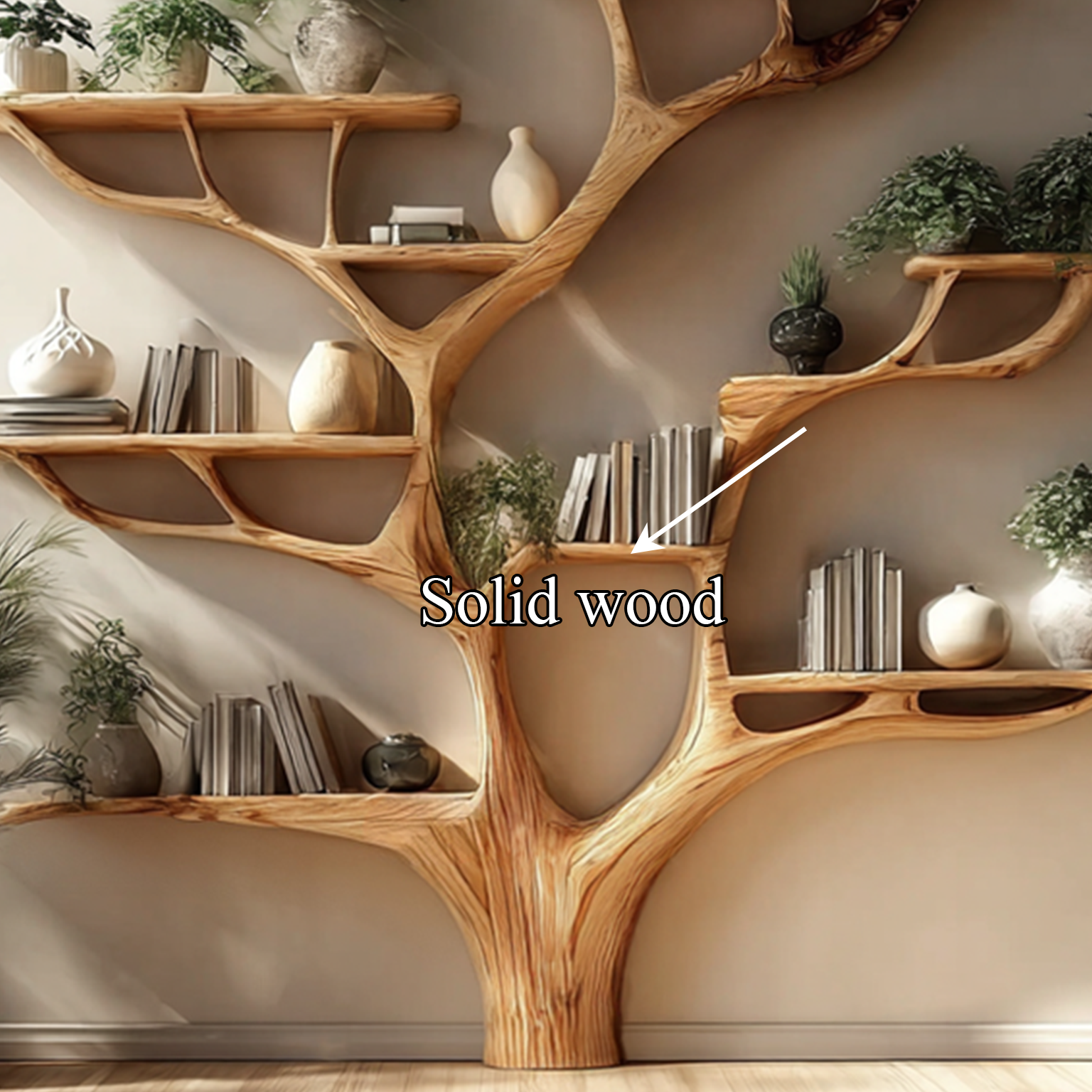 Rustic Tree Bookshelf Nursery Living SINLSATB210