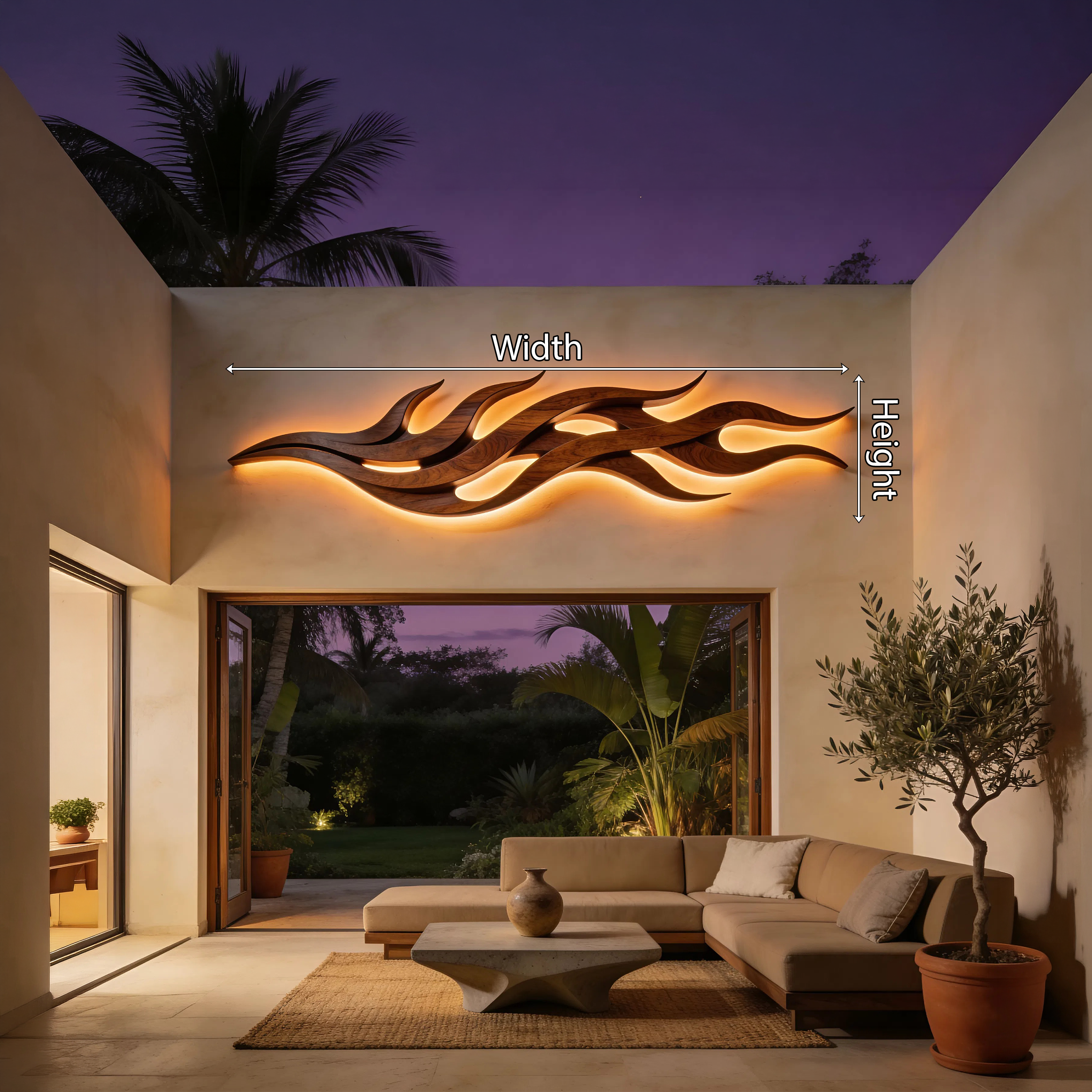 Contemporary Dimensional Wall Art For Executive Office Interior SILDTTNWA101