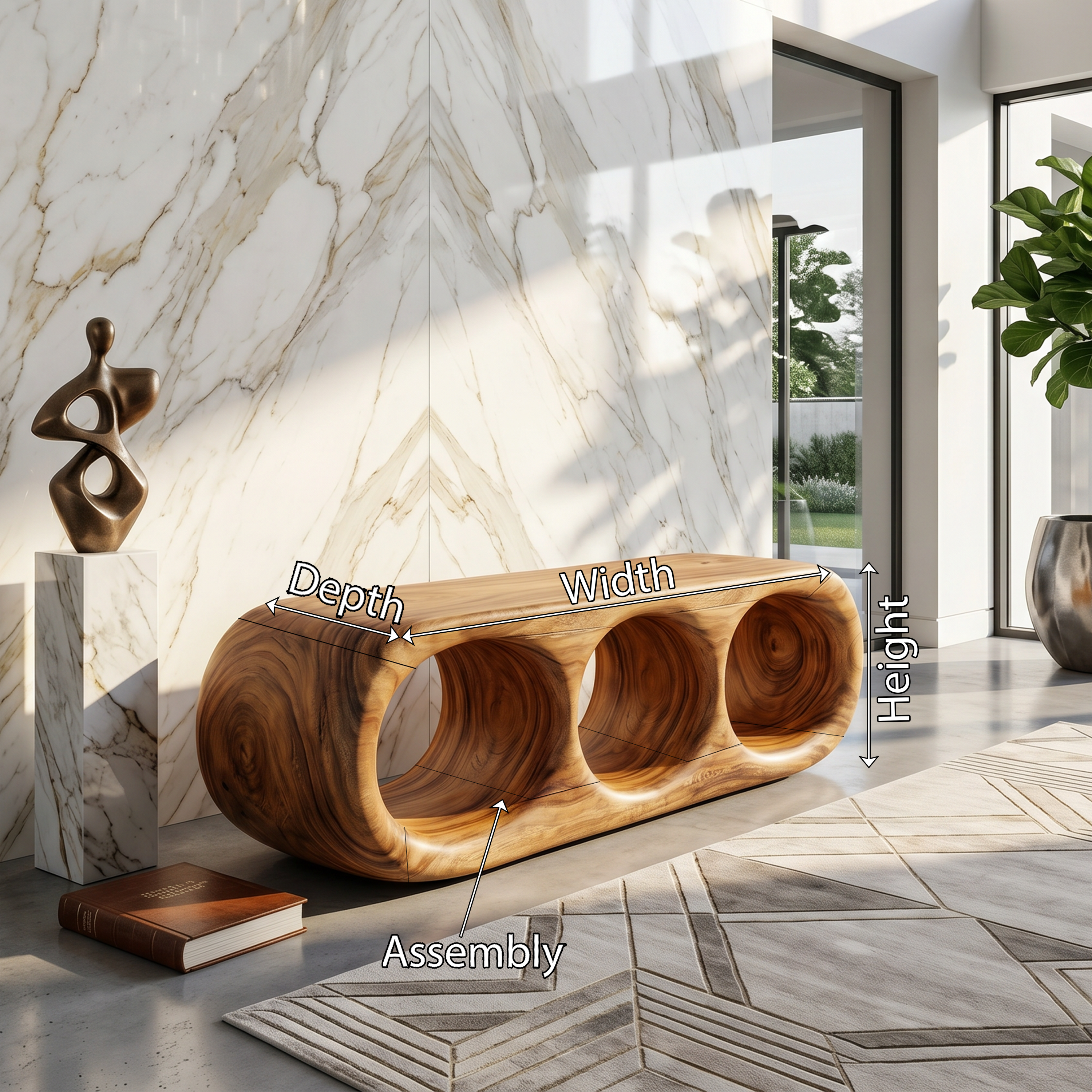 Scandinavian Bench Contemporary Hallway SILDTTRBEN059