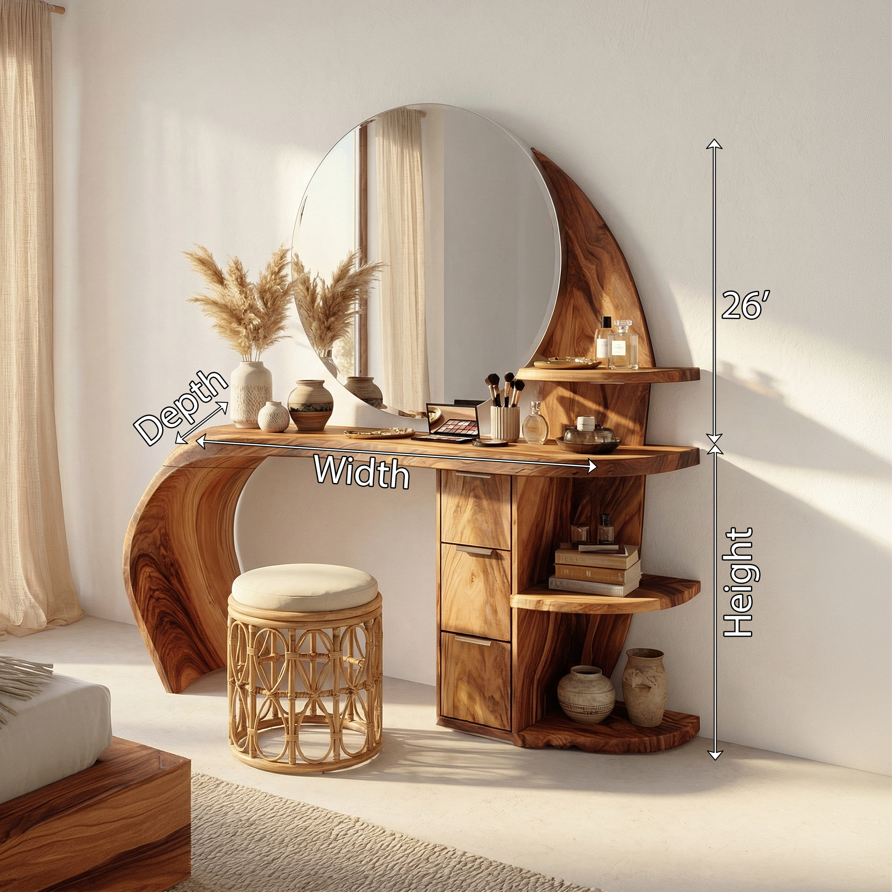 Classic Dressing Table Makeup Area Personal Space Dressing Area SILDTTRMV013